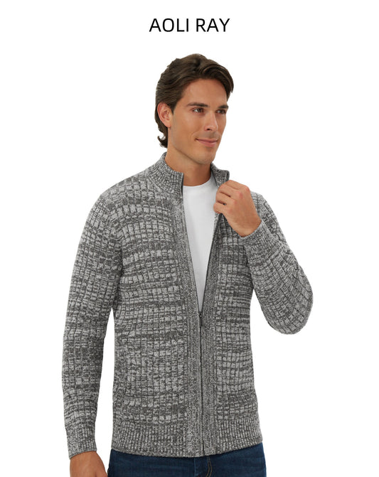 AOLI RAY Men's Cardigan Sweater