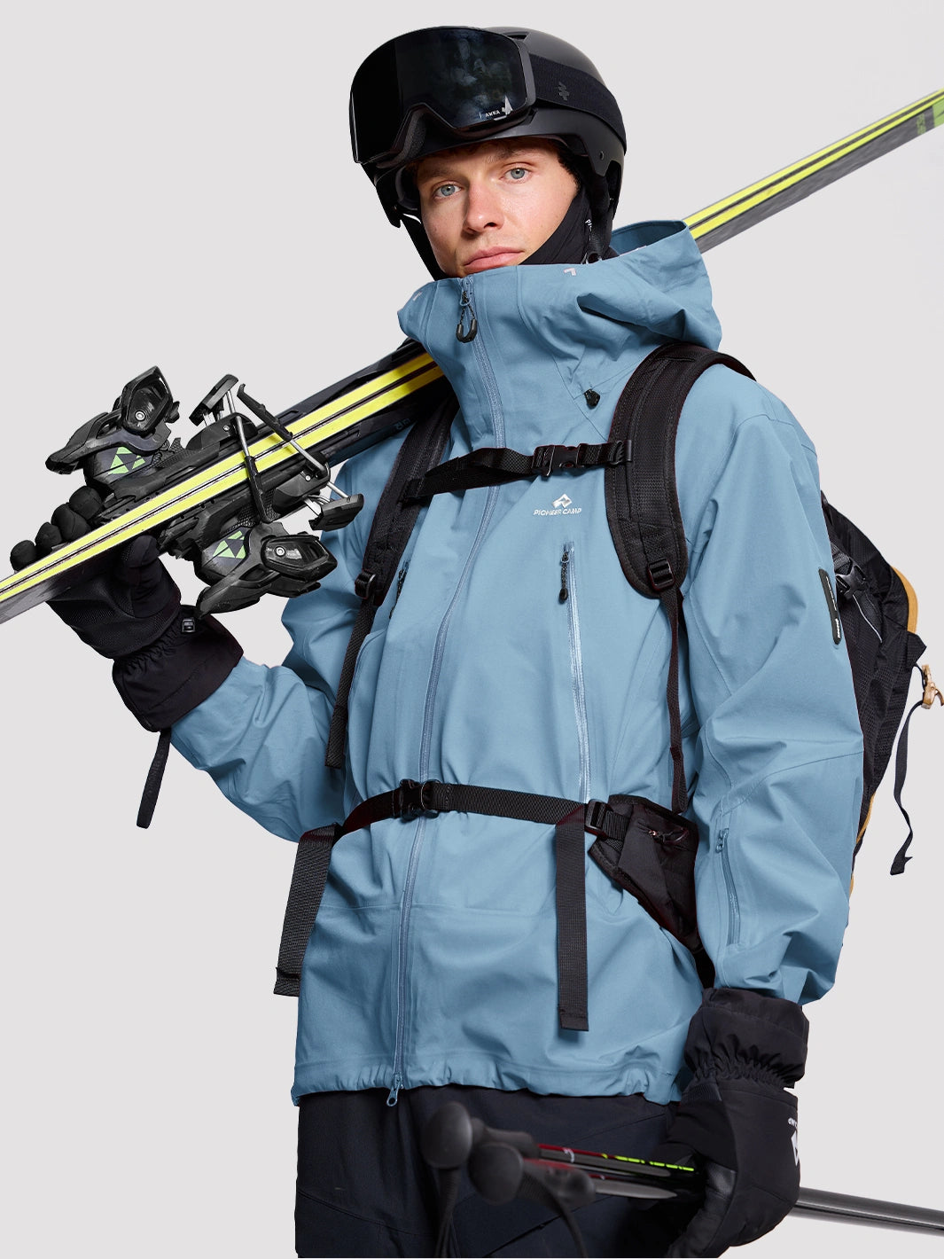 Storm Ego Skiing eVent® 3L Hardshell Jacket with RECCO® & Powder Skirt Unisex PIONEER CAMP