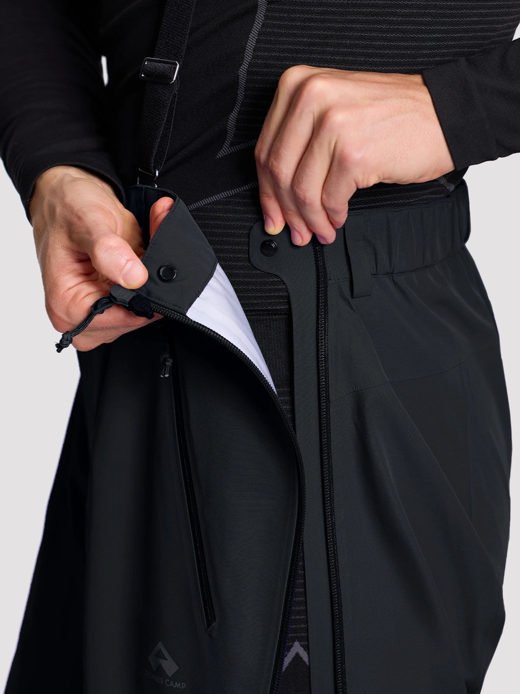 Men's eVent® 3-Layer Waterproof Hardshell Pants with Full Side Zippers PIONEER CAMP