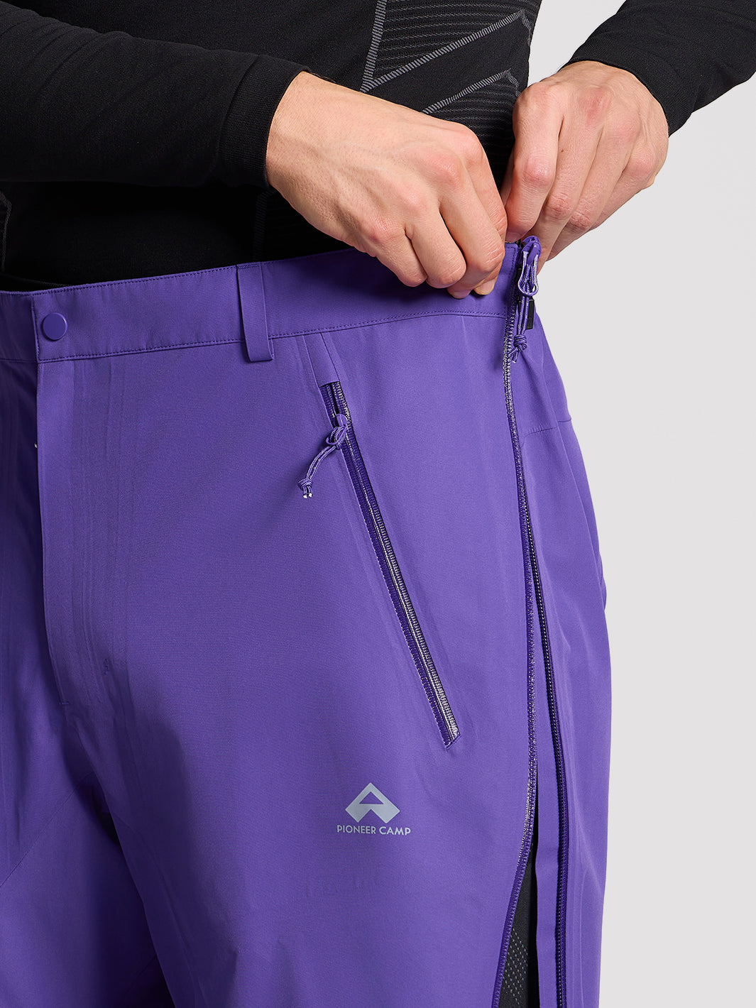 Men's eVent® 3-Layer Waterproof Hardshell Pants with Full Side Zippers PIONEER CAMP