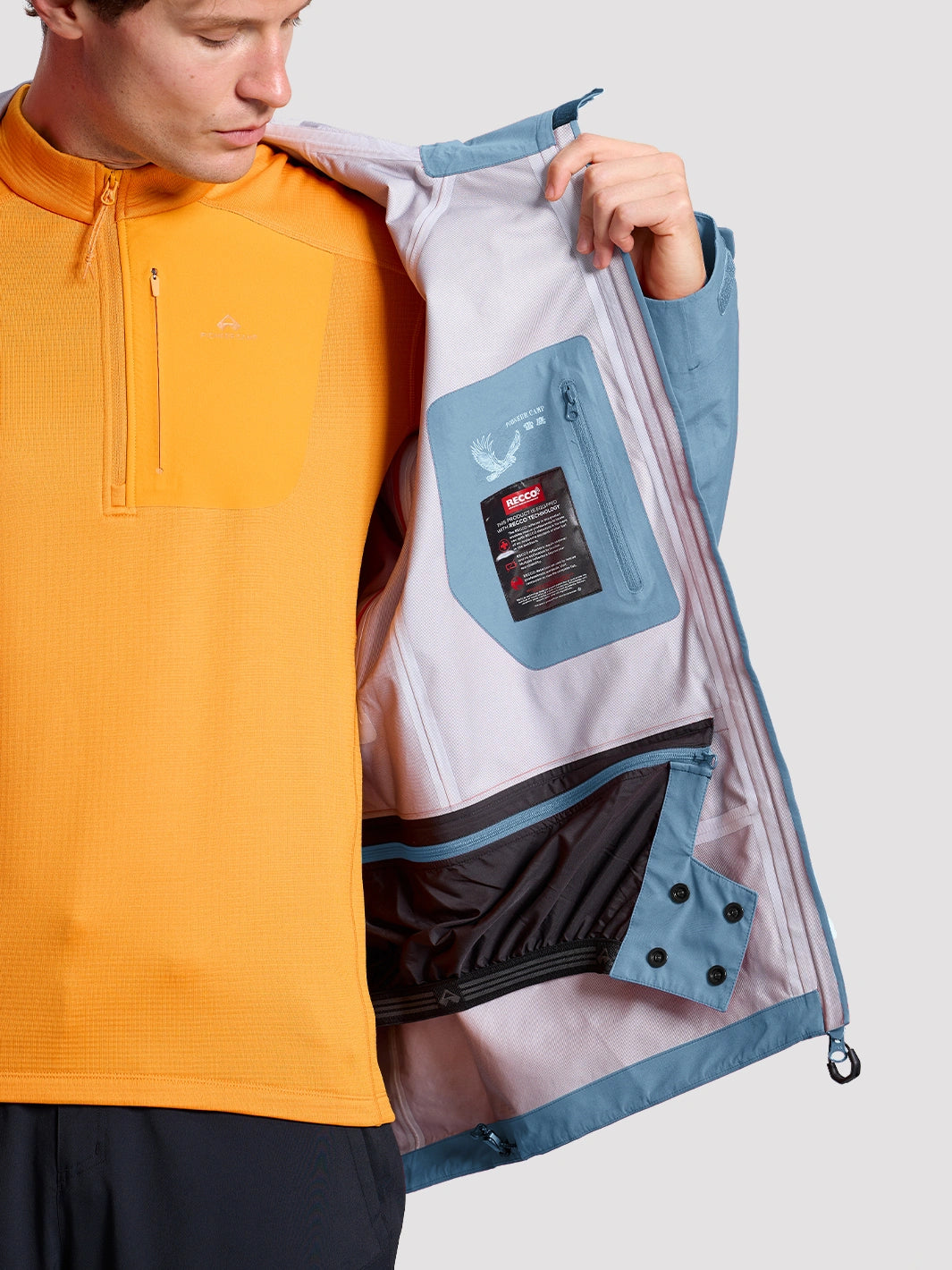 Storm Ego Skiing eVent® 3L Hardshell Jacket with RECCO® & Powder Skirt Unisex PIONEER CAMP