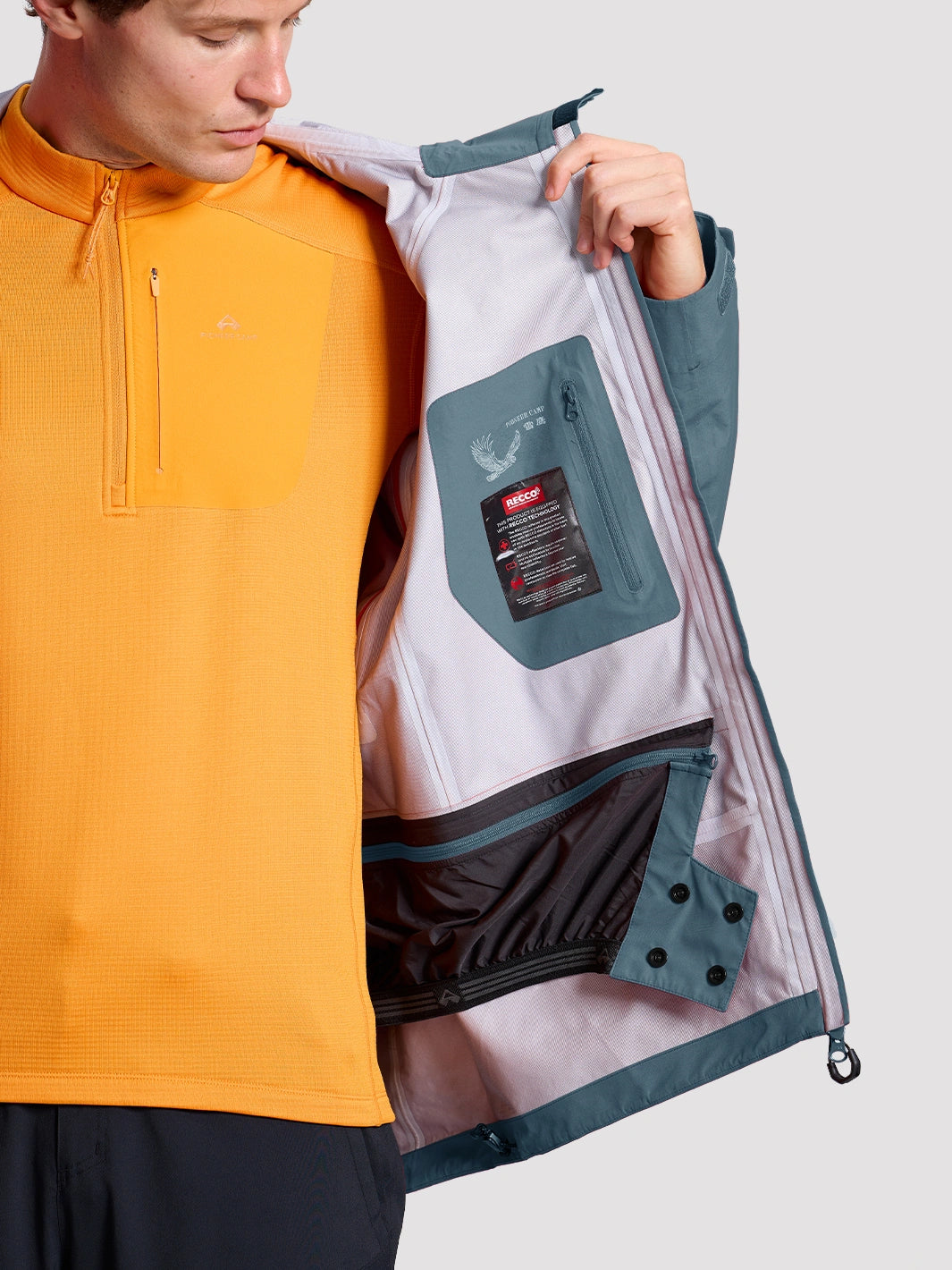 Storm Ego Skiing eVent® 3L Hardshell Jacket with RECCO® & Powder Skirt Unisex PIONEER CAMP