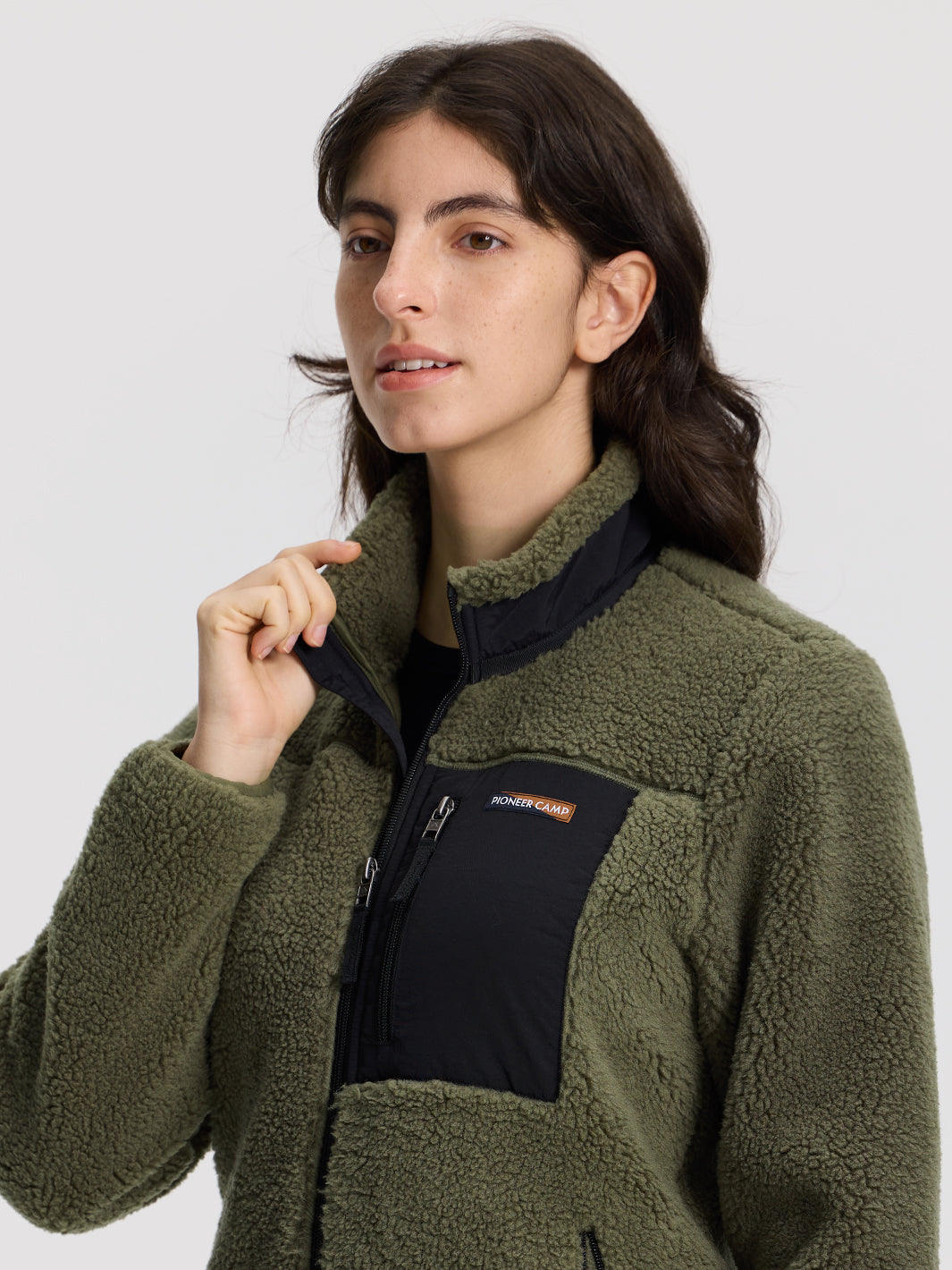 Women's Cozy Sherpa Fleece Jacket PIONEER CAMP