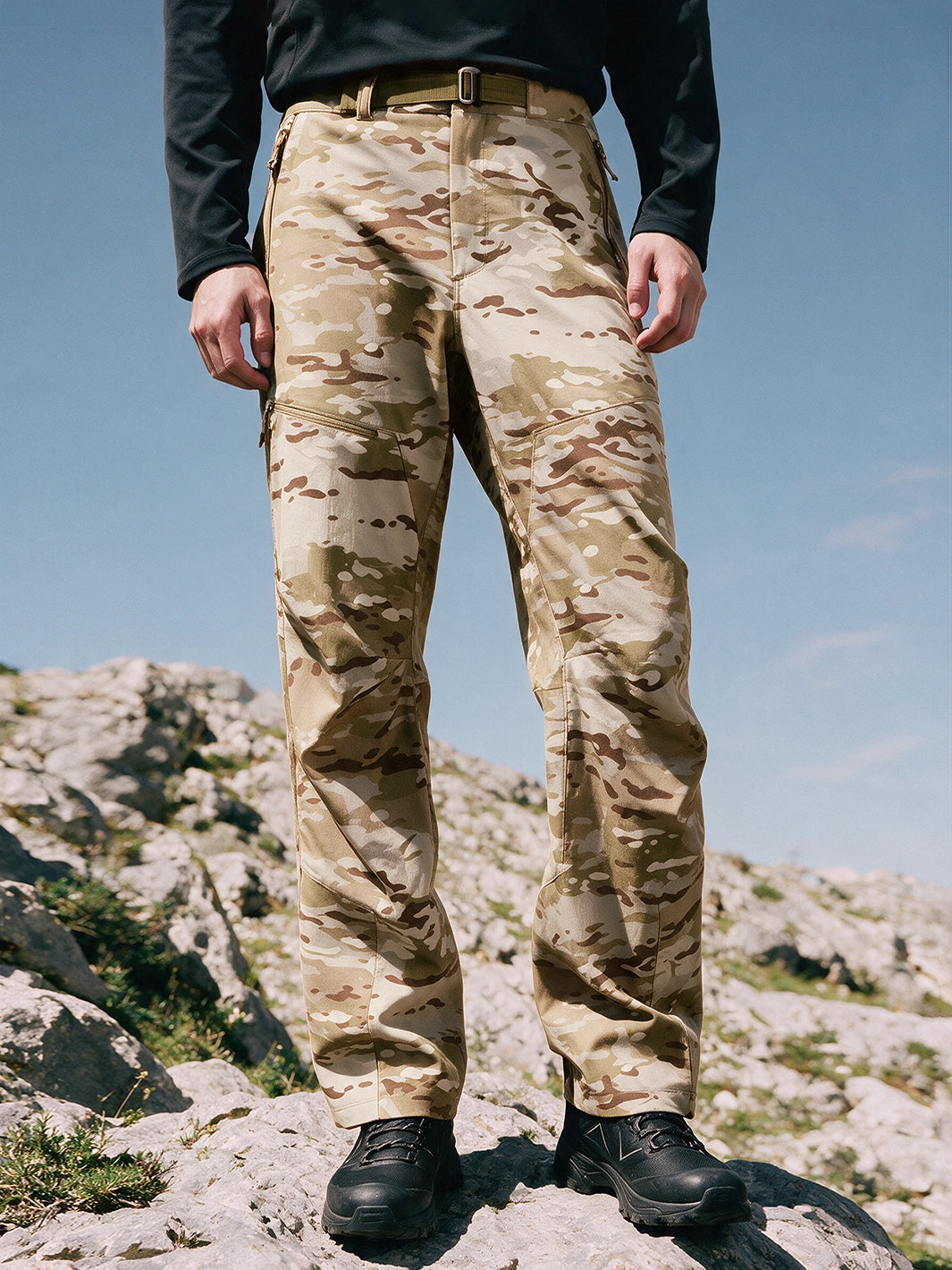 DWR Pro Men's Camo Durable Hiking Pants PIONEER CAMP