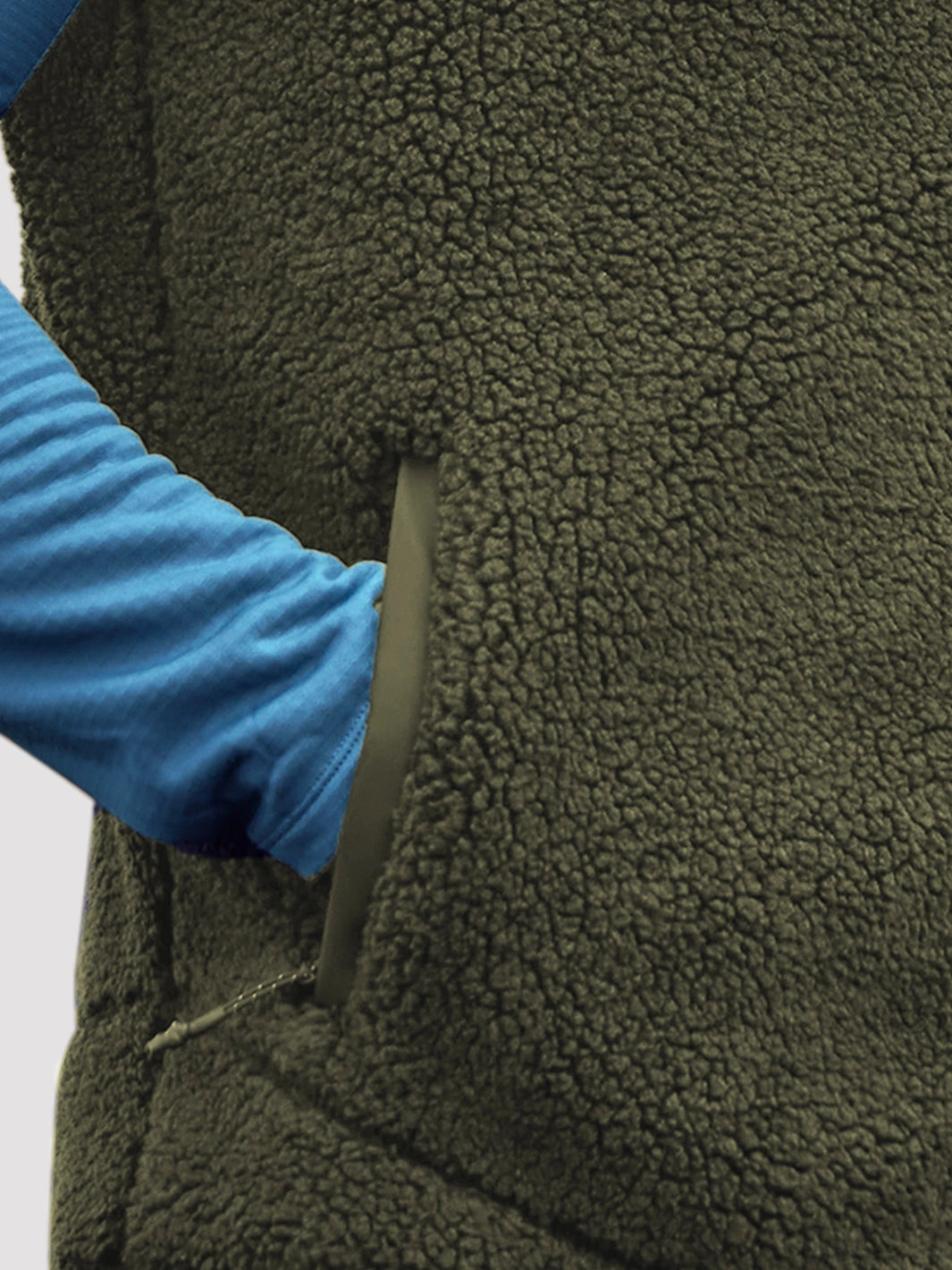 Men's 550g Sherpa Fleece Full-Zip Winter Vest