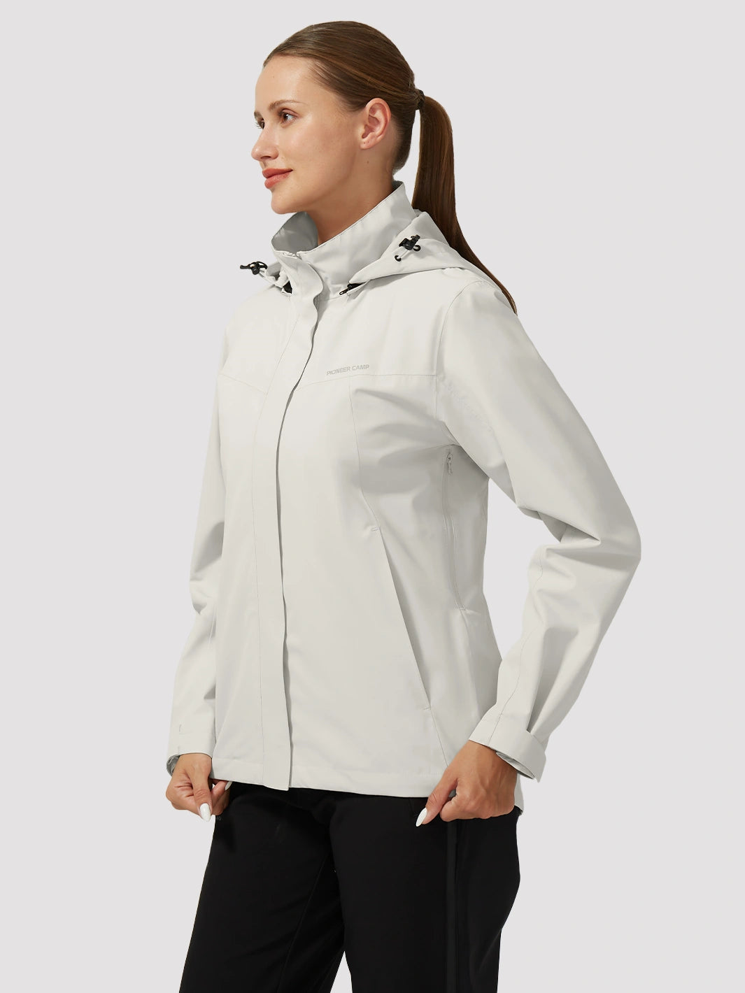 Wasserdichte, packbare Regenjacke für Damen