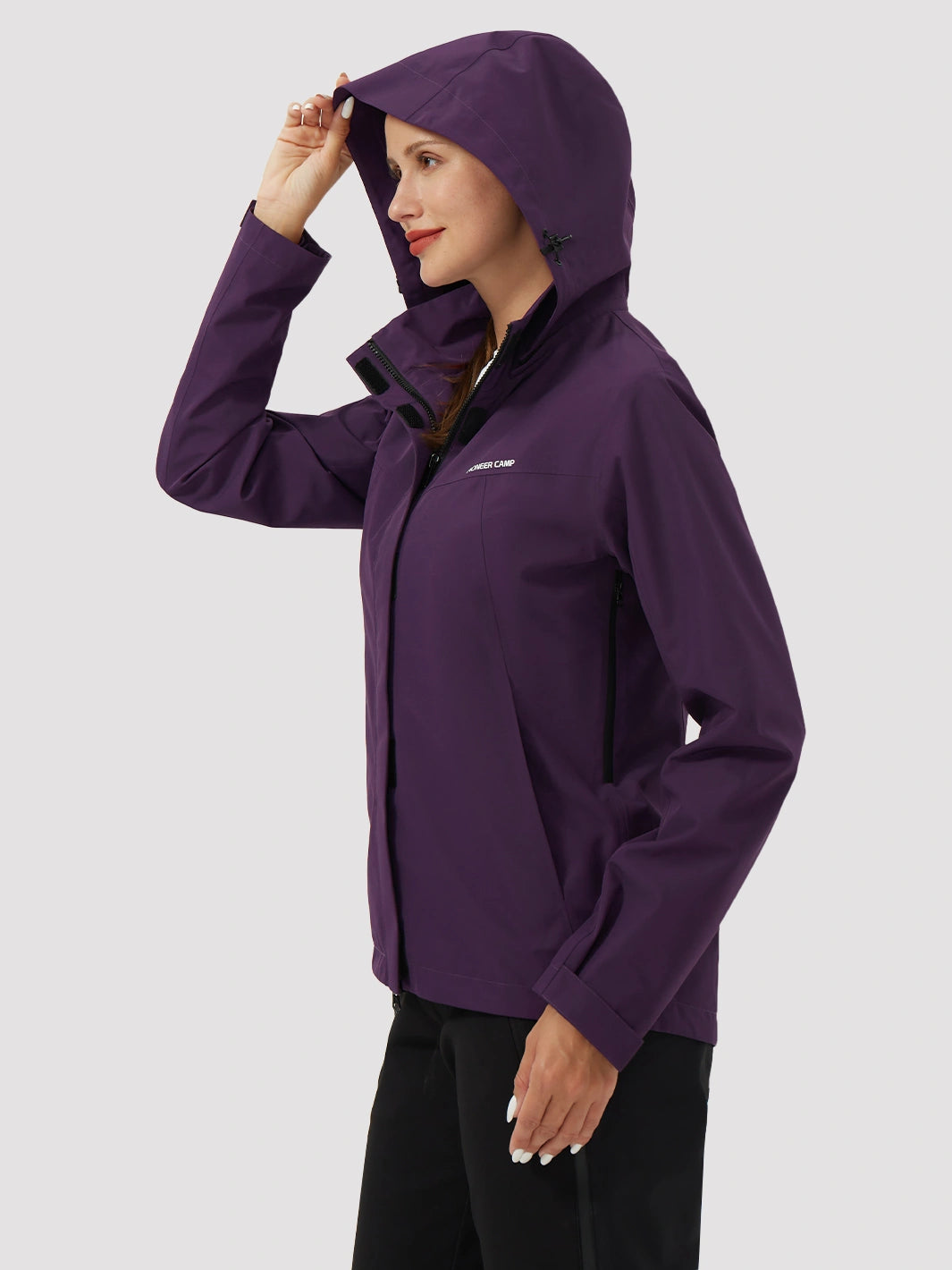 Veste de pluie imperméable et pliable pour femmes