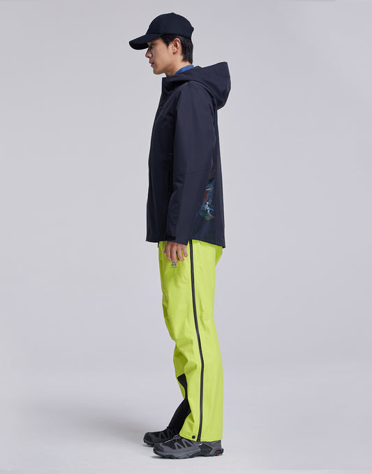 Pioneer Camp Men's Waterproof Ski Pants – Windproof, Lightweight, Full-Zip Design