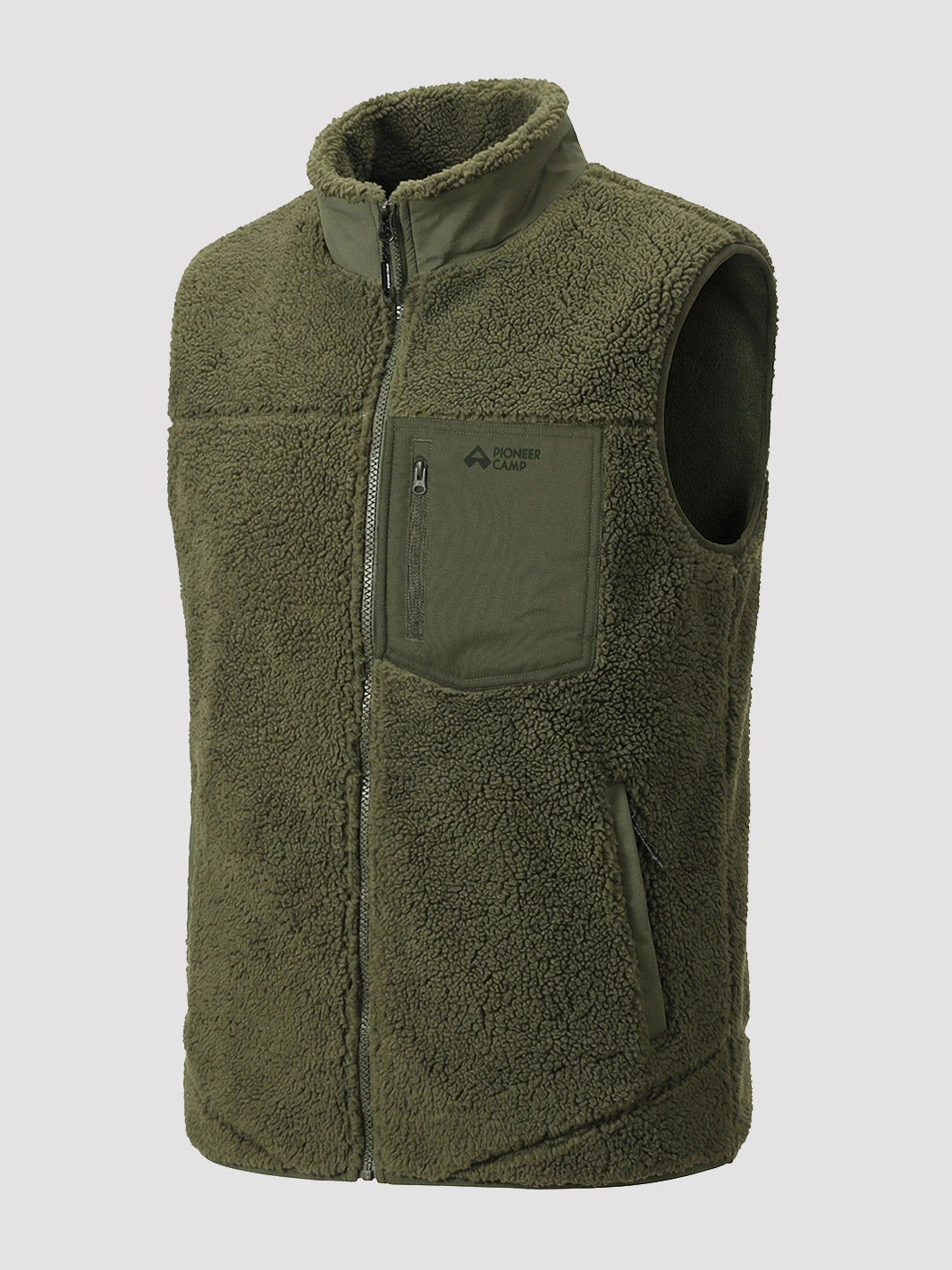 Men's 550g Sherpa Fleece Full-Zip Winter Vest