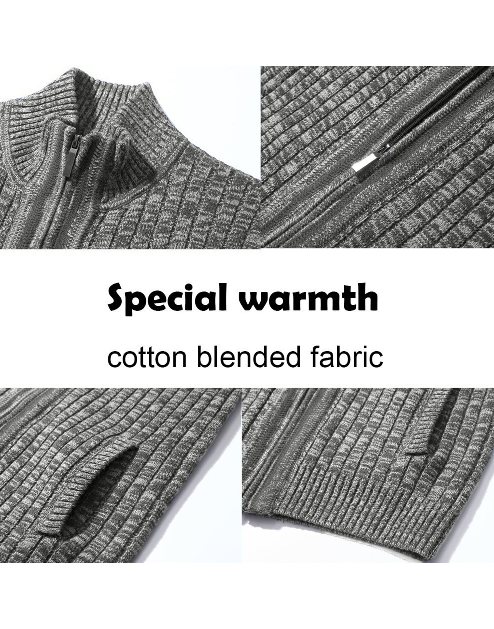 AOLI RAY Men's Cardigan Sweater