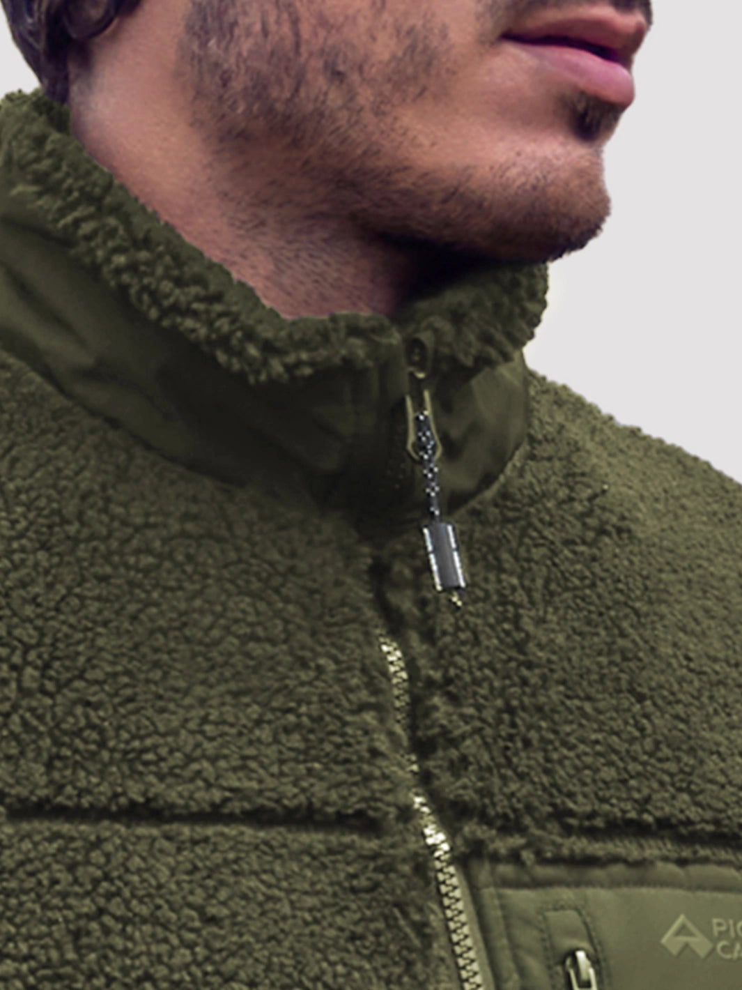 Men's 550g Sherpa Fleece Full-Zip Winter Vest