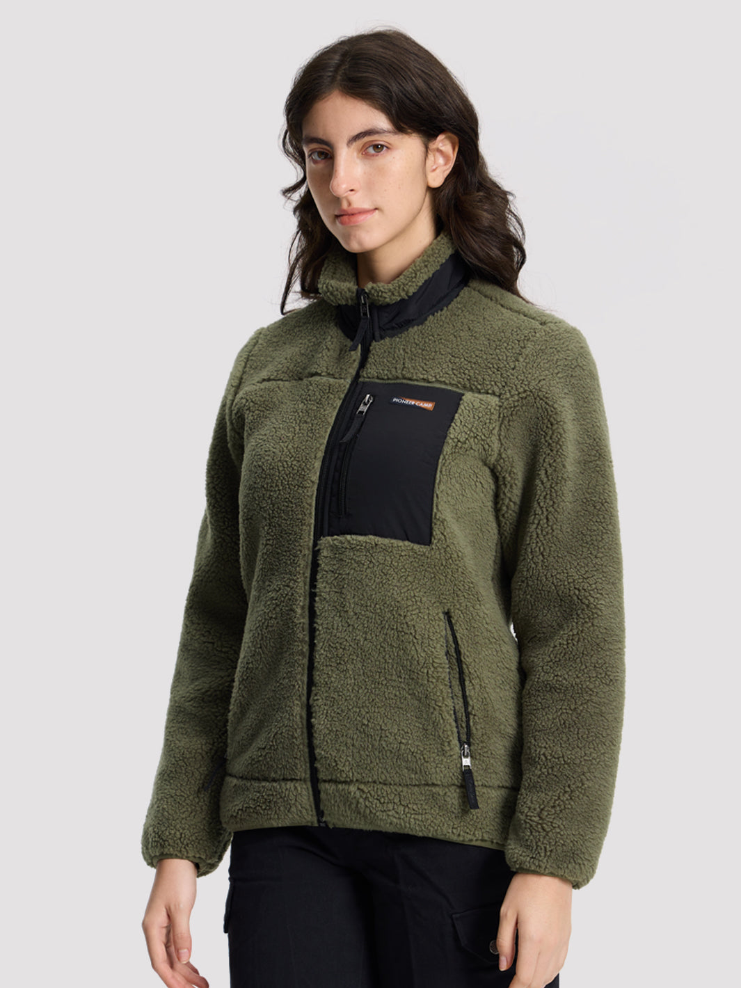Women's Cozy Sherpa Fleece Jacket PIONEER CAMP