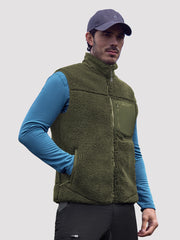 Men's High-Density Sherpa Full-Zip Fleece Vest PIONEER CAMP