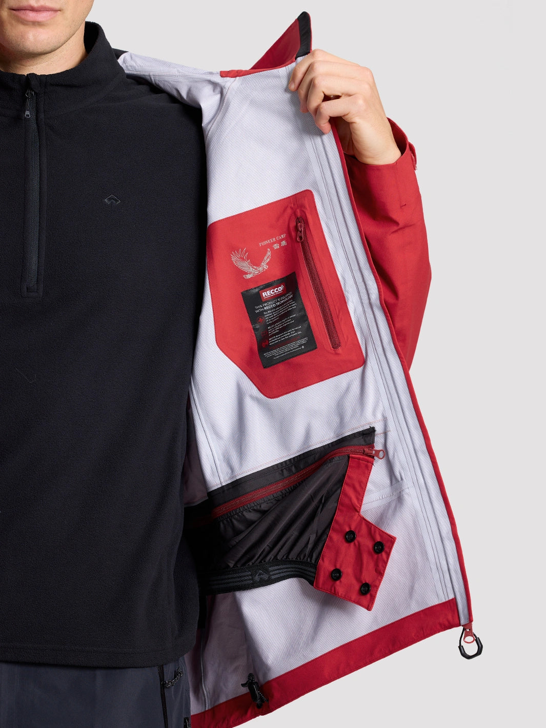 Storm Ego Skiing eVent® 3L Hardshell Jacket with RECCO® & Powder Skirt Unisex PIONEER CAMP
