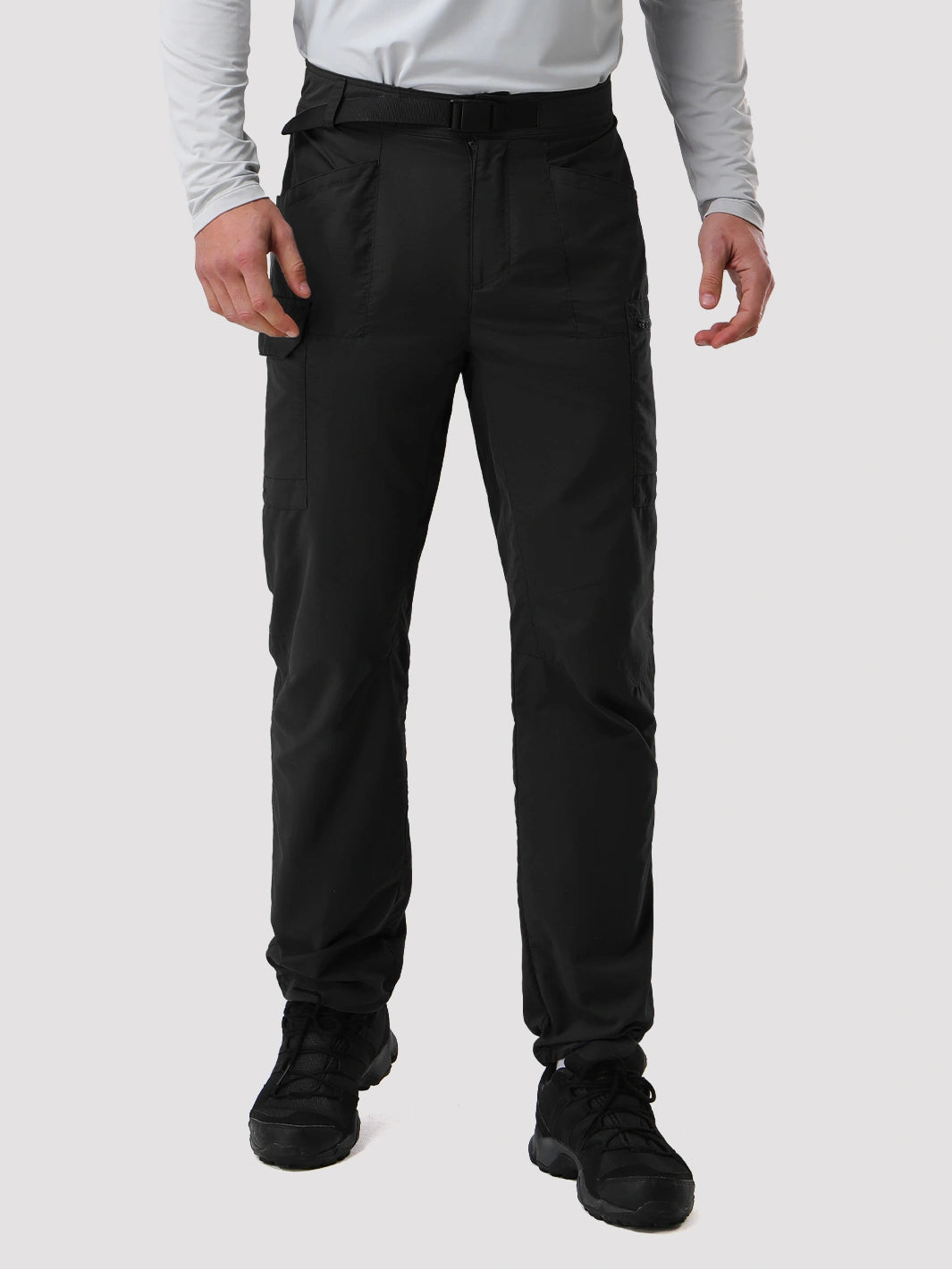 Men's Lightweight Quick-Dry Cargo Pants with Belt