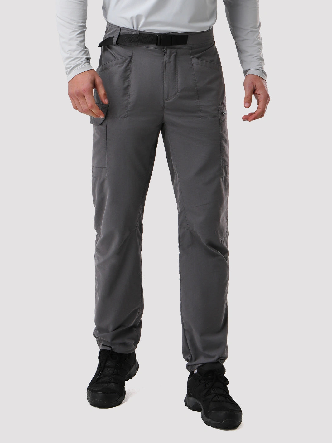 Men's Lightweight Quick-Dry Cargo Pants with Belt
