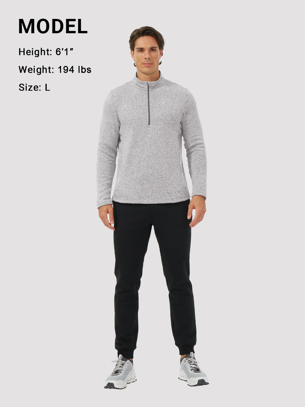 Men's Anti-Static Quarter-Zip Fleece Pullover