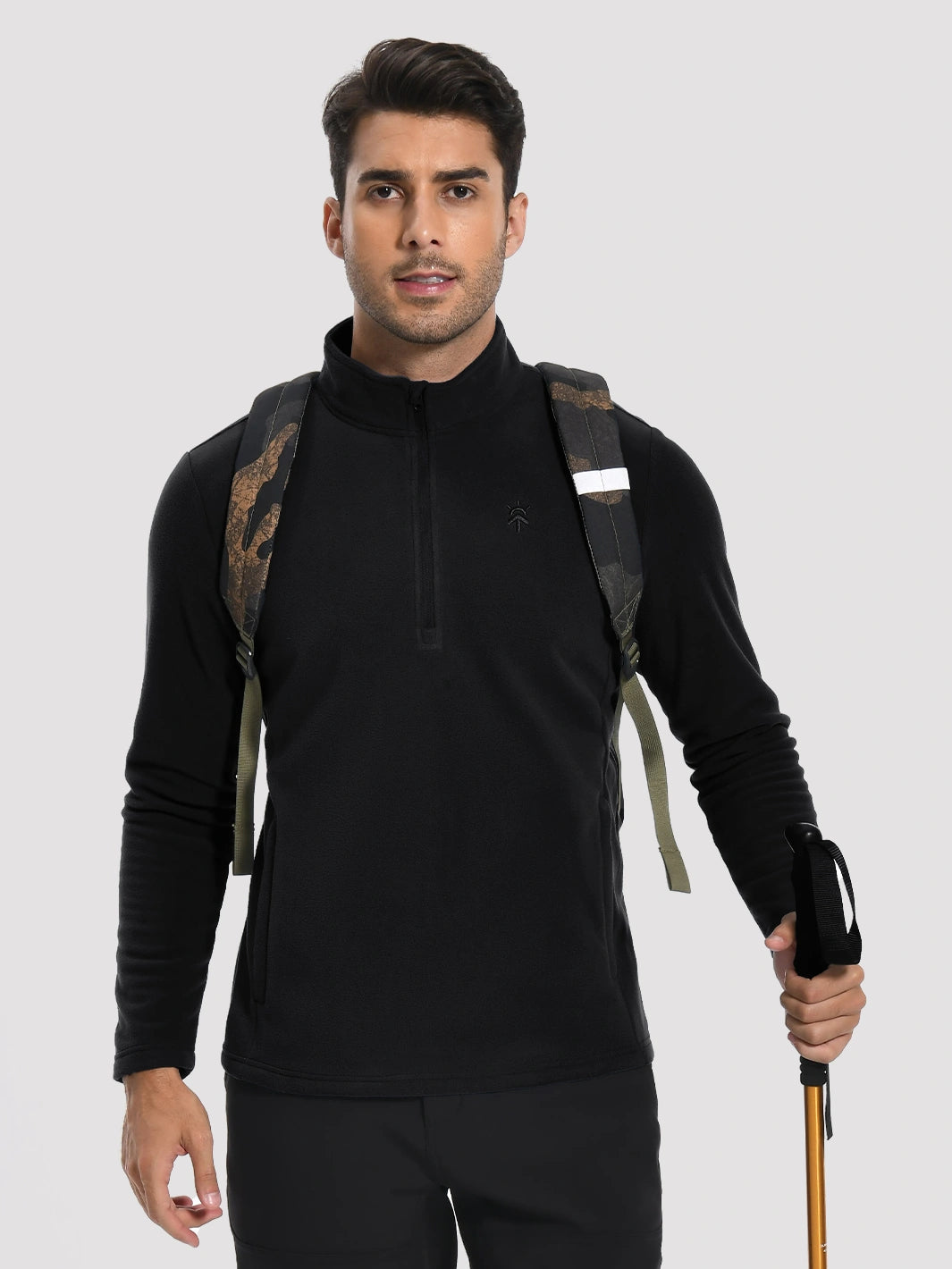 Men's Anti-Static Quarter-Zip Fleece Pullover