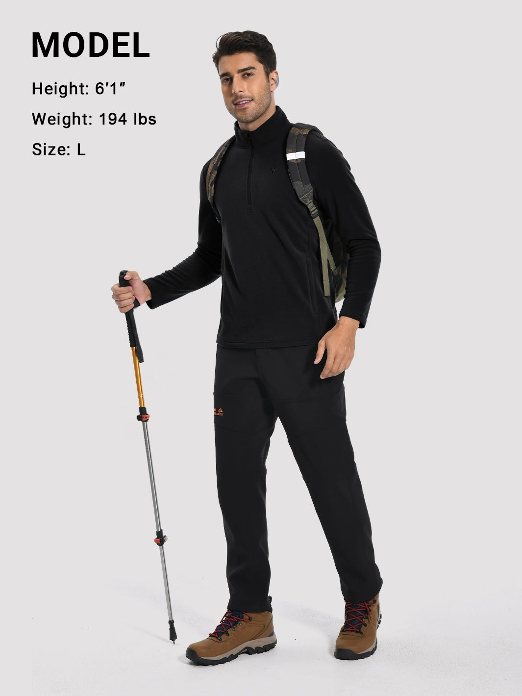 Men's Anti-Static Quarter-Zip Fleece Pullover