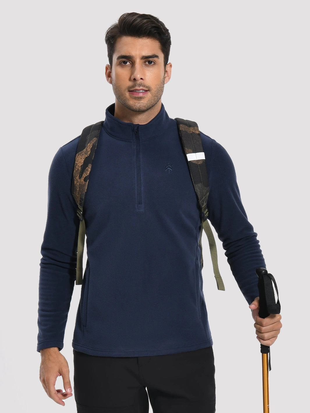 Men's Anti-Static Quarter-Zip Fleece Pullover