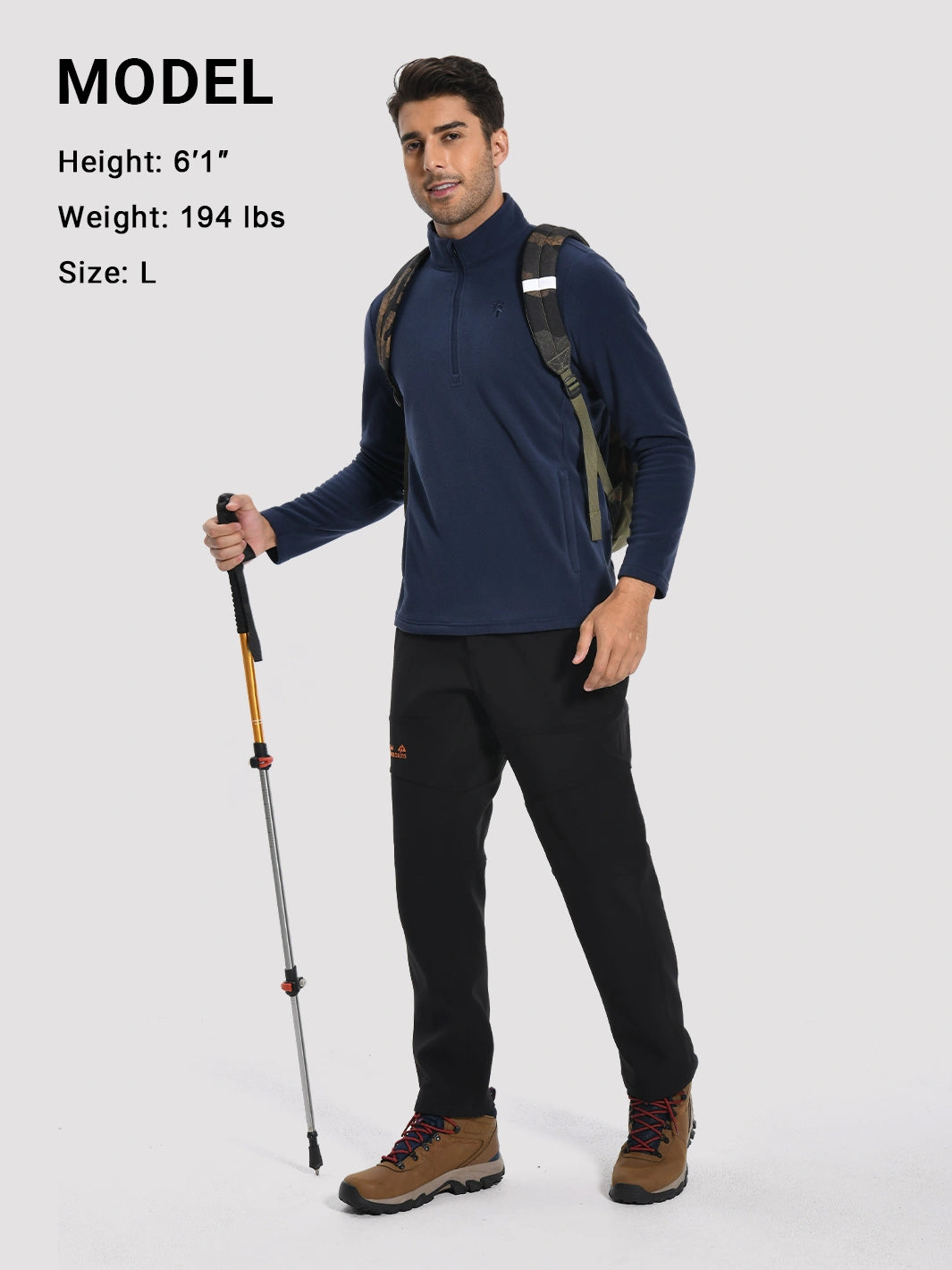 Men's Anti-Static Quarter-Zip Fleece Pullover