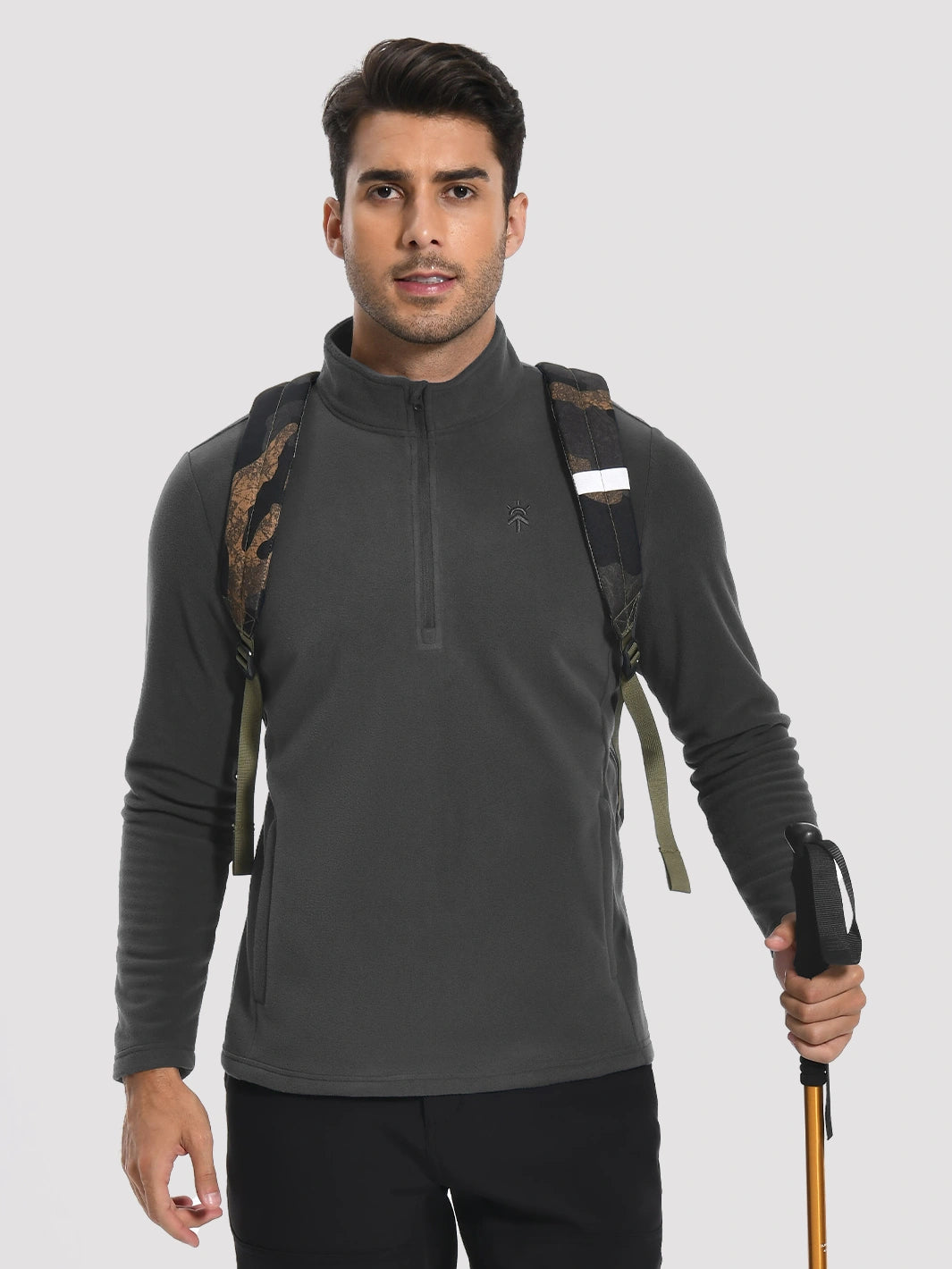 Men's Anti-Static Quarter-Zip Fleece Pullover