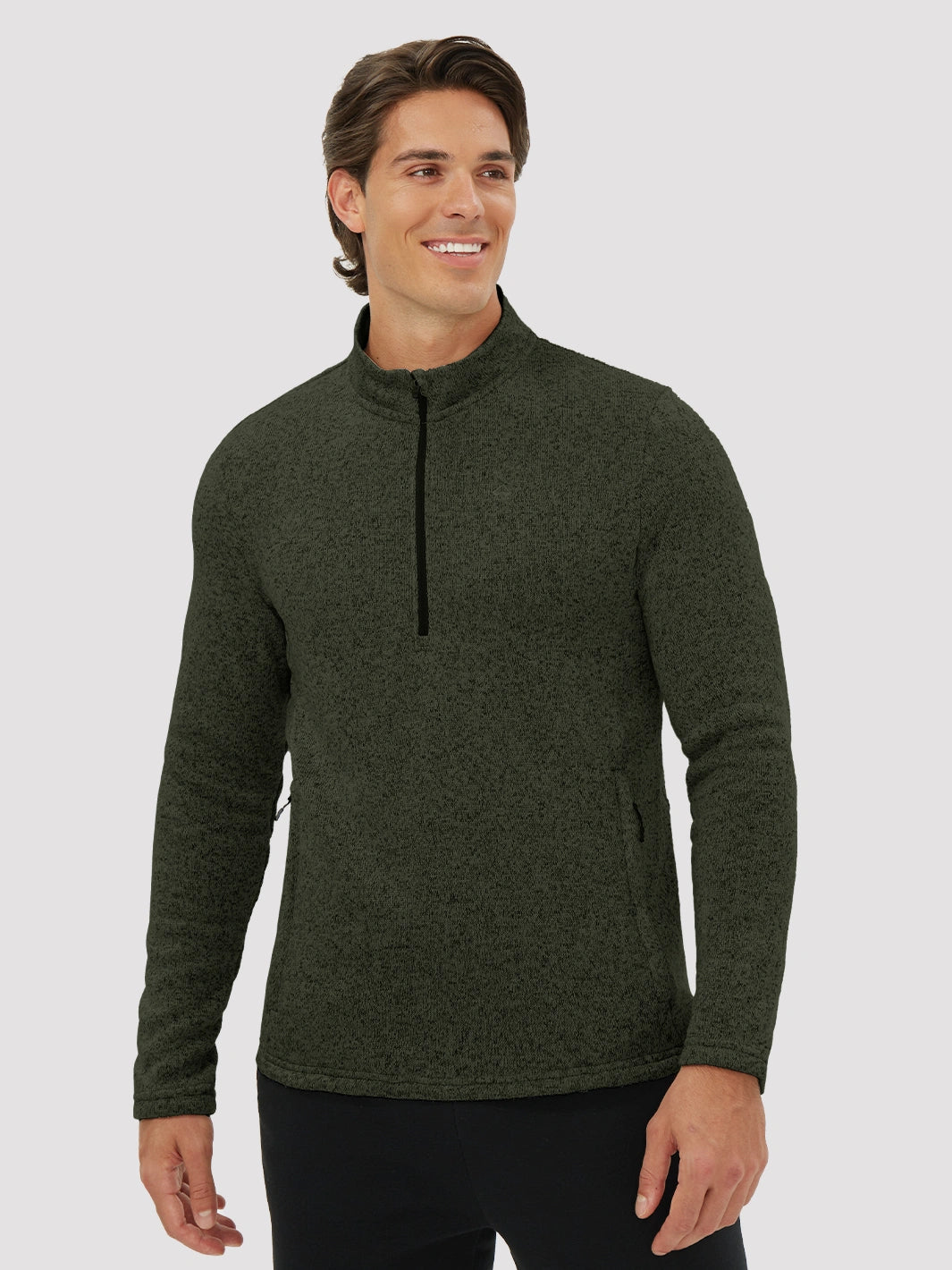 Men's Anti-Static Quarter-Zip Fleece Pullover