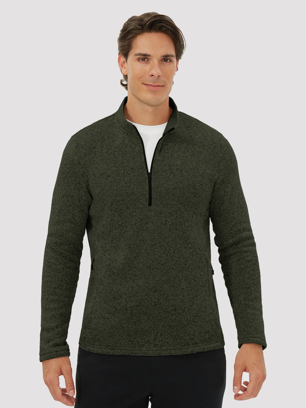 Men's Anti-Static Quarter-Zip Fleece Pullover