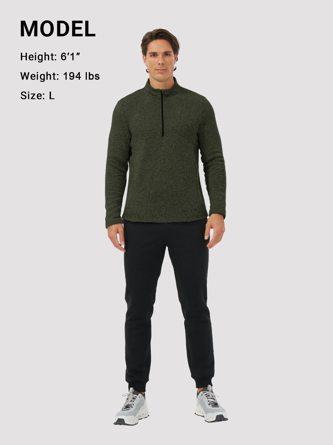 Men's Anti-Static Quarter-Zip Fleece Pullover
