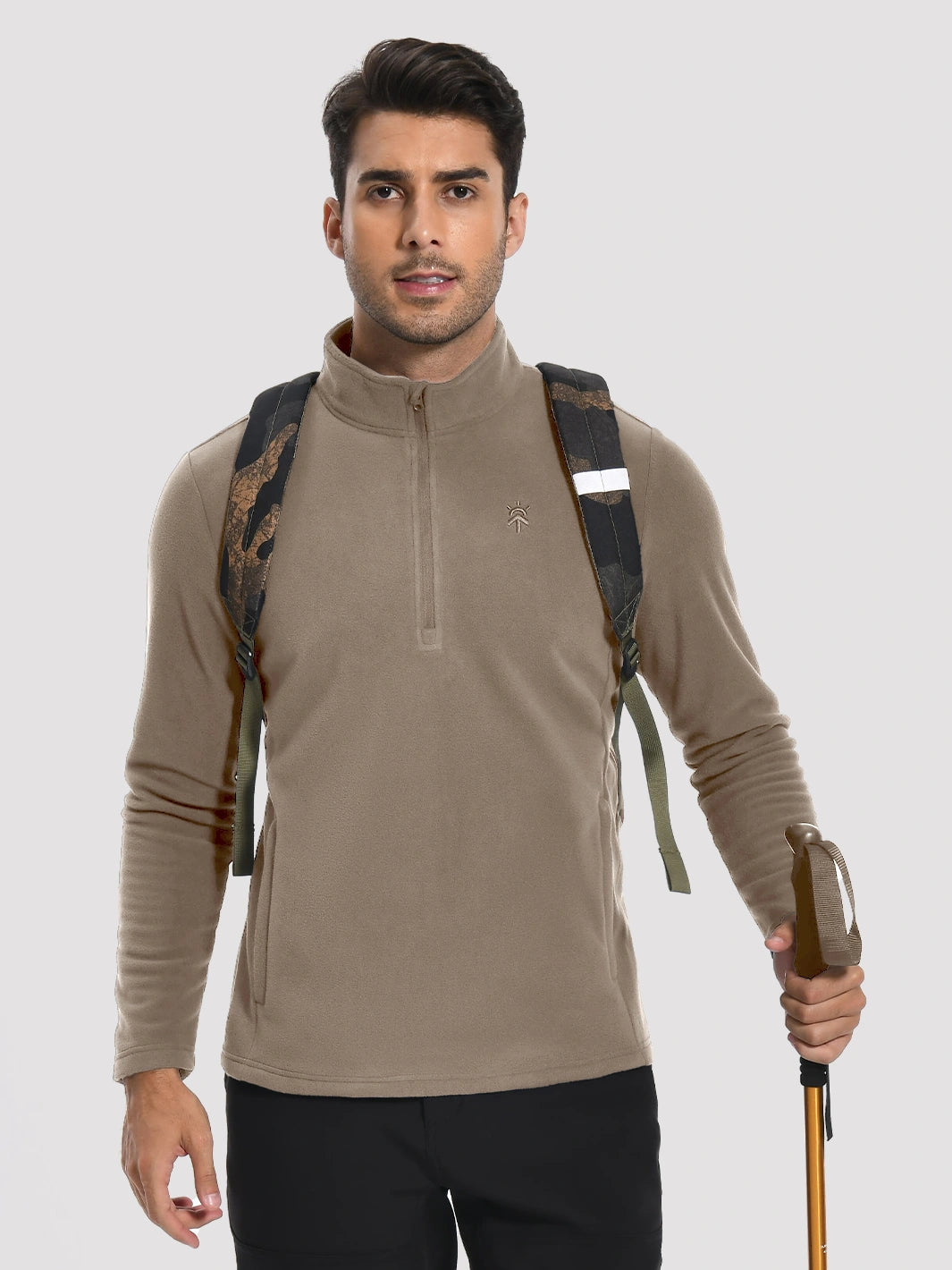 Men's Anti-Static Quarter-Zip Fleece Pullover