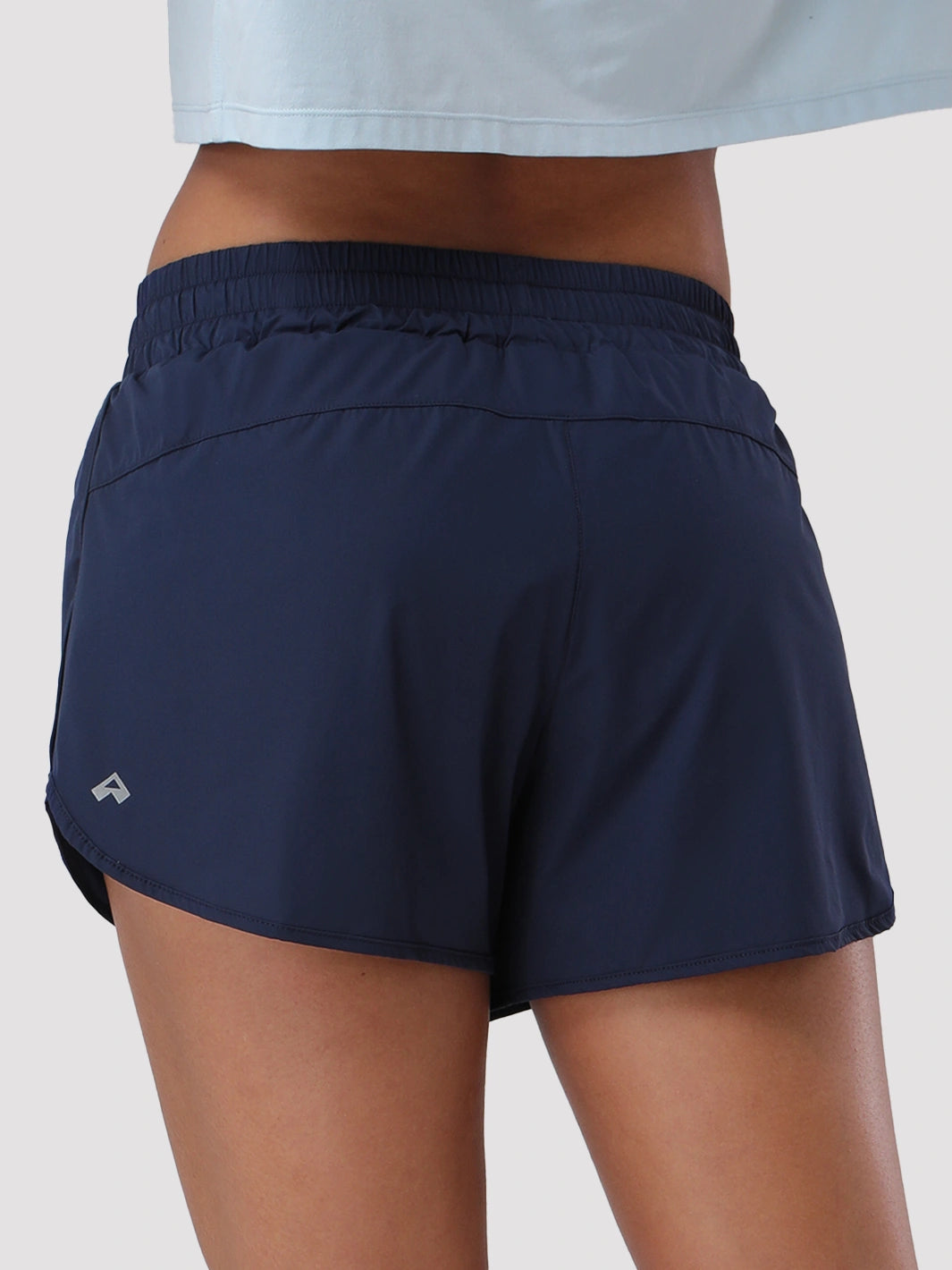 Damen High-Waist Laufshorts mit Innenshorts