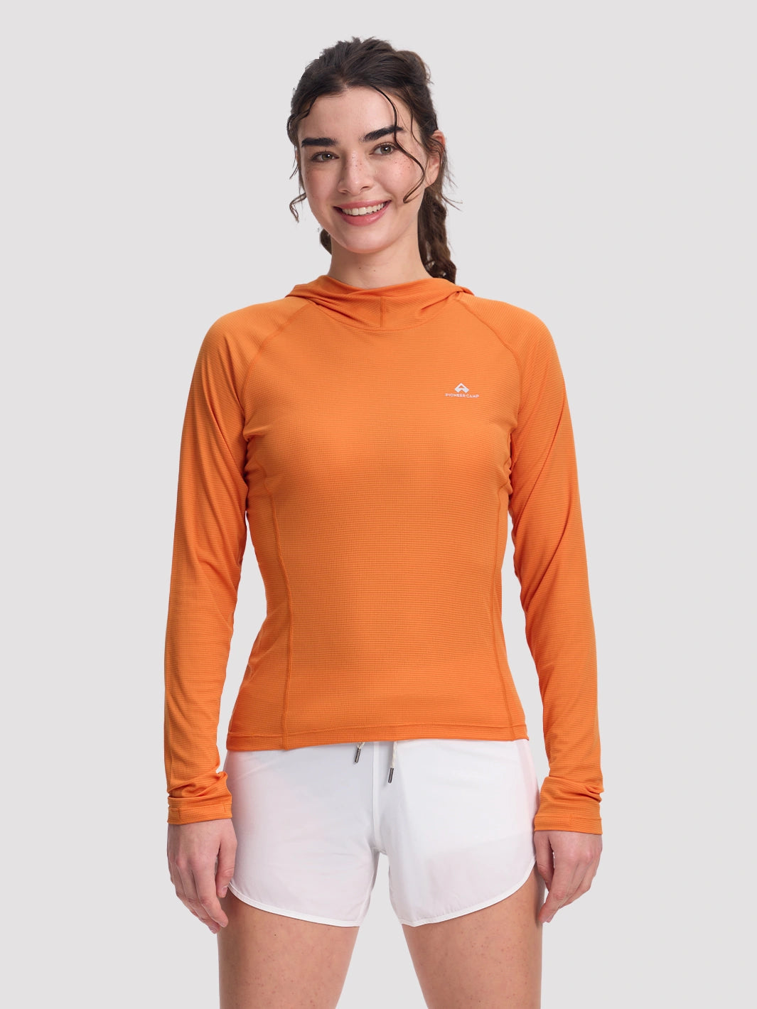 Damen High-Waist Laufshorts mit Innenshorts