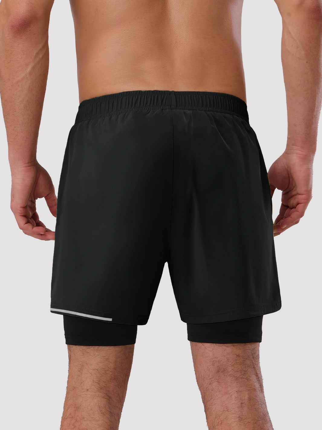 Men's 5‘’ 2-in-1 Running Shorts with Zipper Pockets