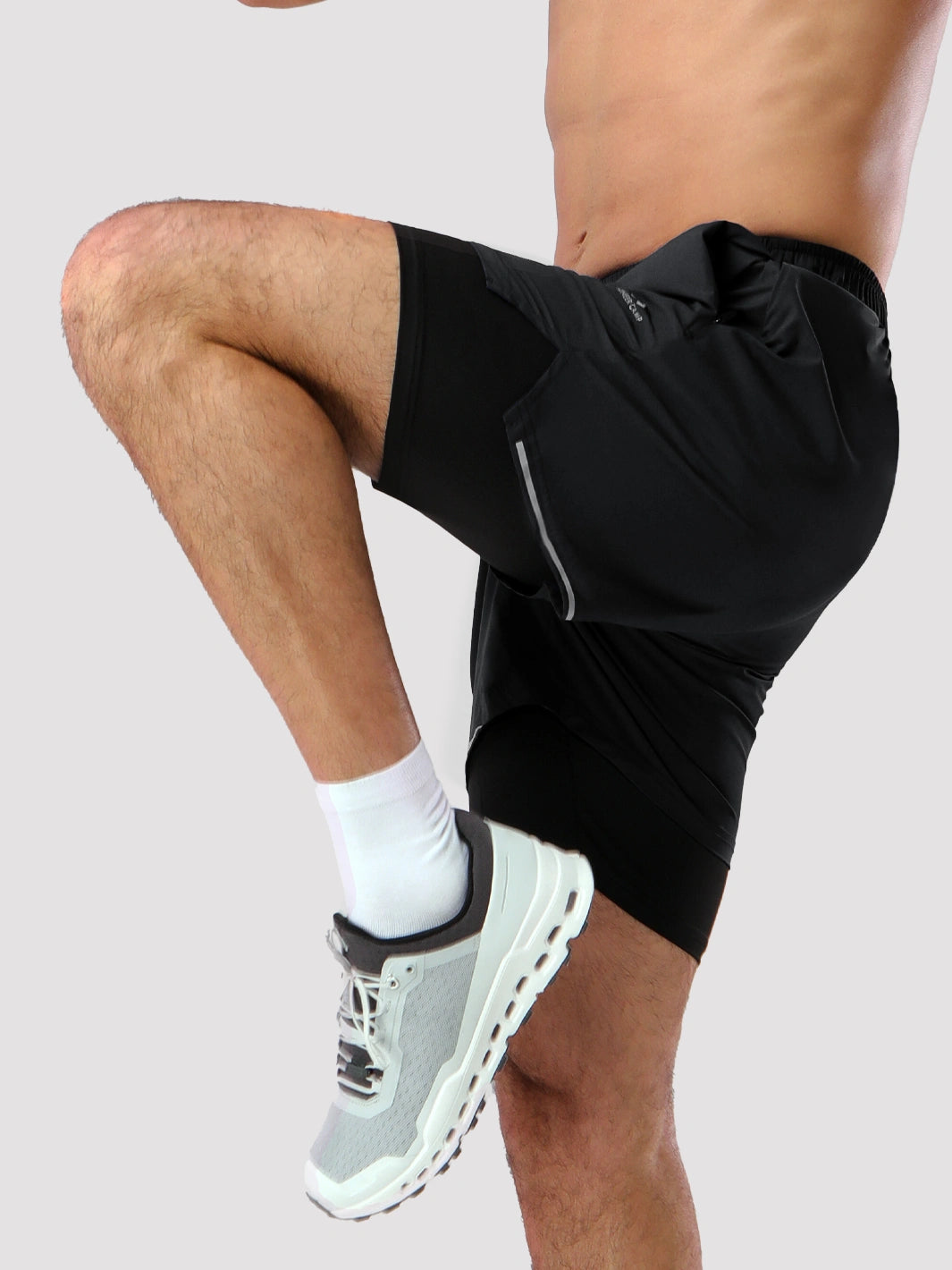 Men's 5‘’ 2-in-1 Running Shorts with Zipper Pockets