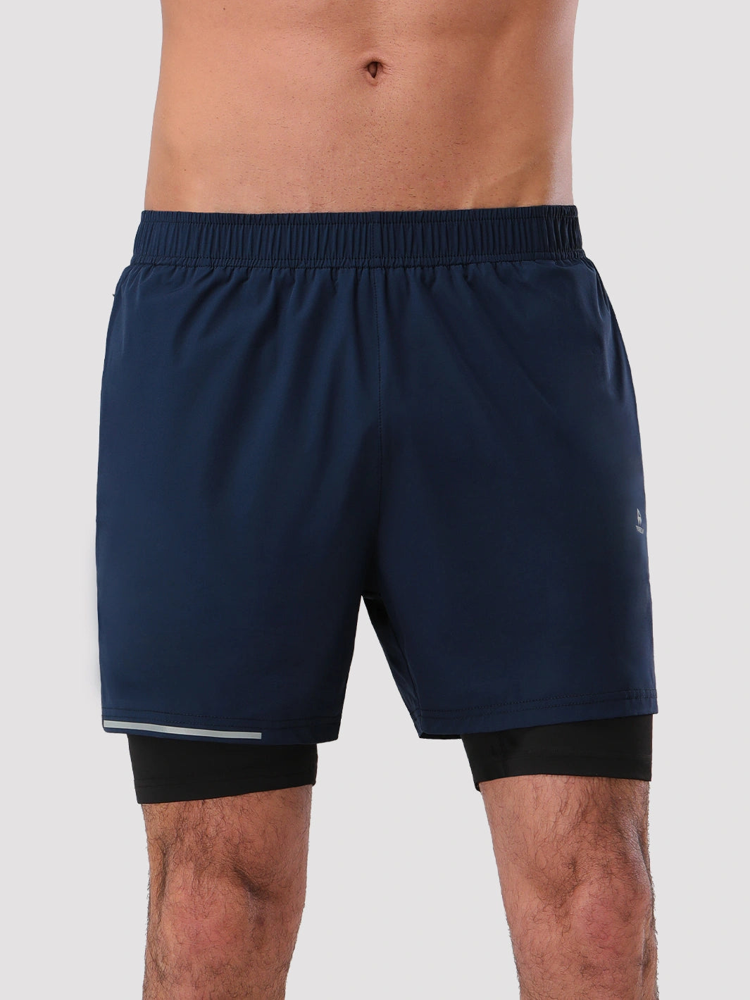 Men's 5‘’ 2-in-1 Running Shorts with Zipper Pockets