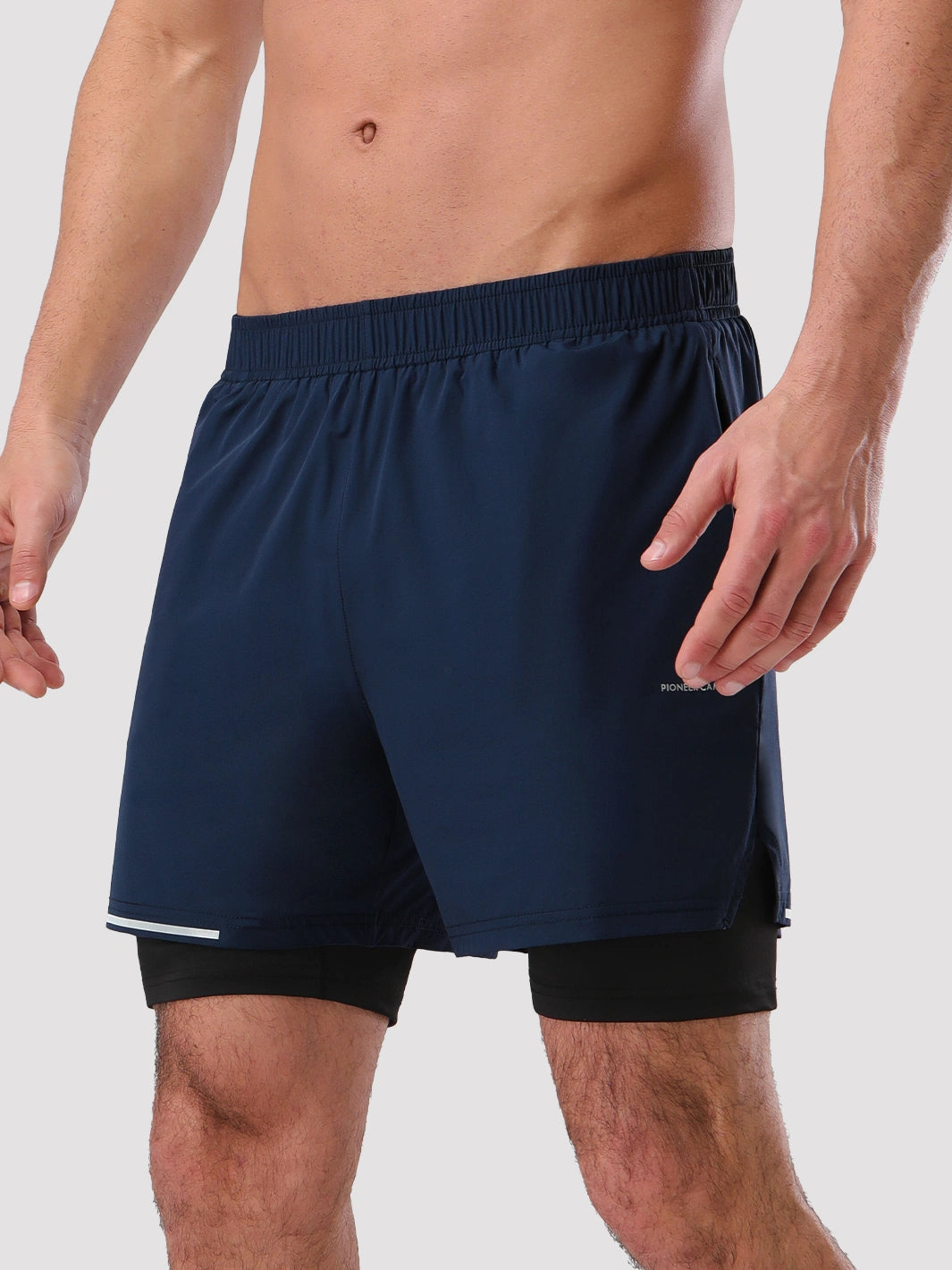 Men's 5‘’ 2-in-1 Running Shorts with Zipper Pockets