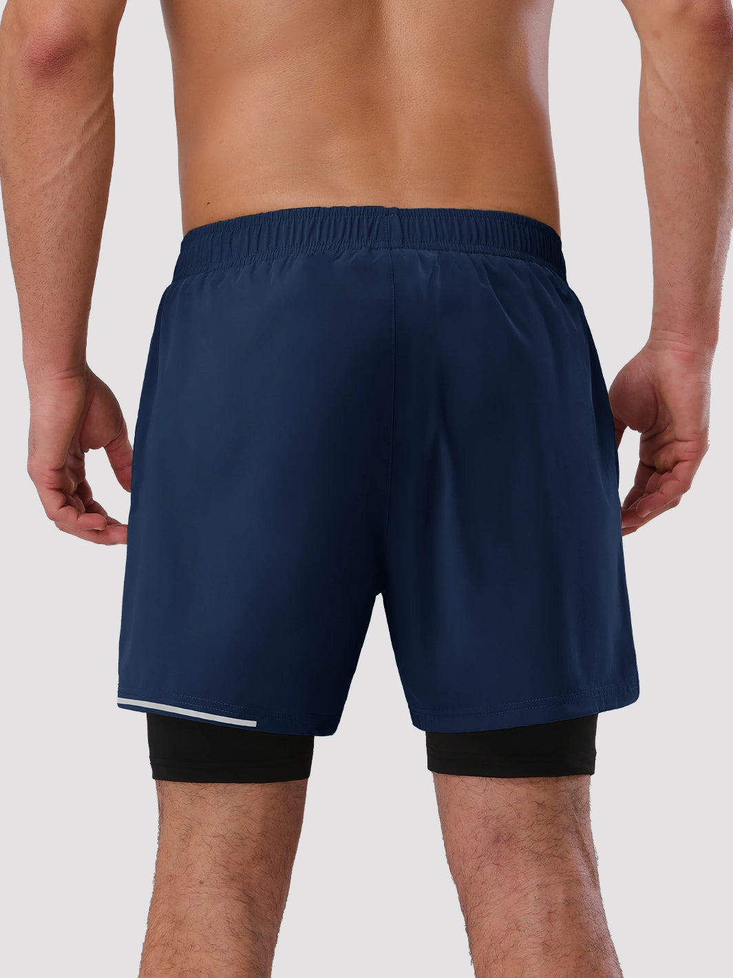 Men's 5‘’ 2-in-1 Running Shorts with Zipper Pockets