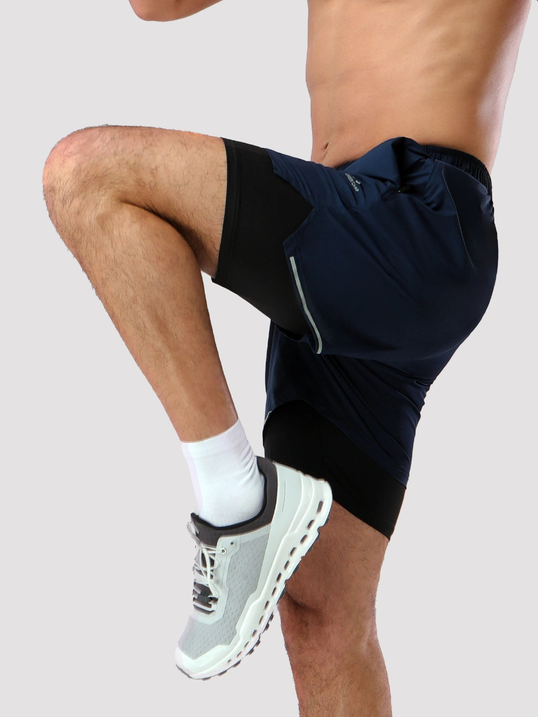 Men's 5‘’ 2-in-1 Running Shorts with Zipper Pockets
