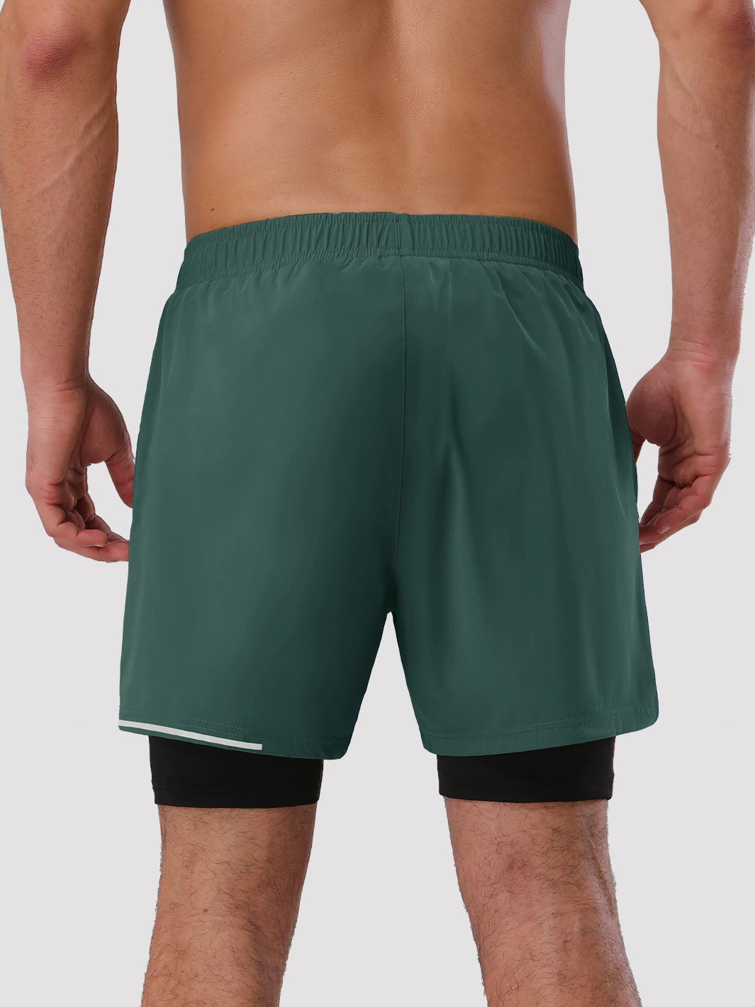 Men's 5‘’ 2-in-1 Running Shorts with Zipper Pockets