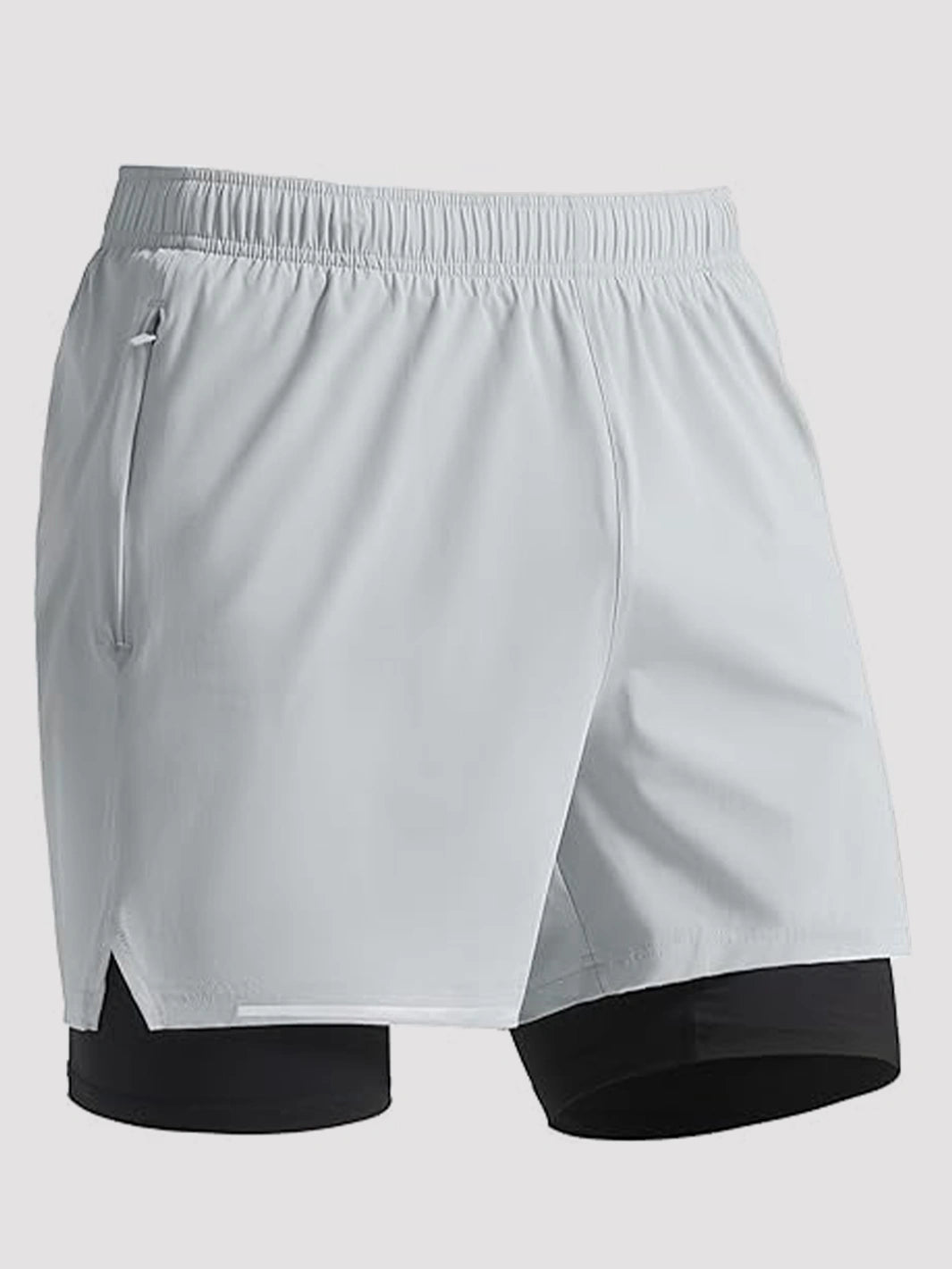 Men's 5‘’ 2-in-1 Running Shorts with Zipper Pockets