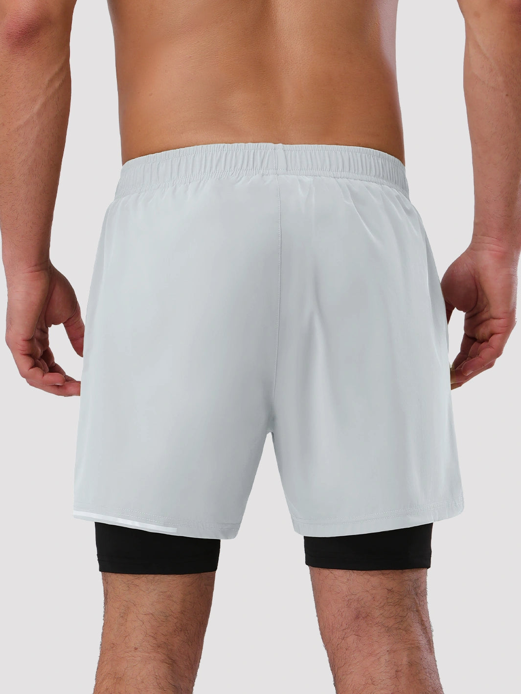 Men's 5‘’ 2-in-1 Running Shorts with Zipper Pockets