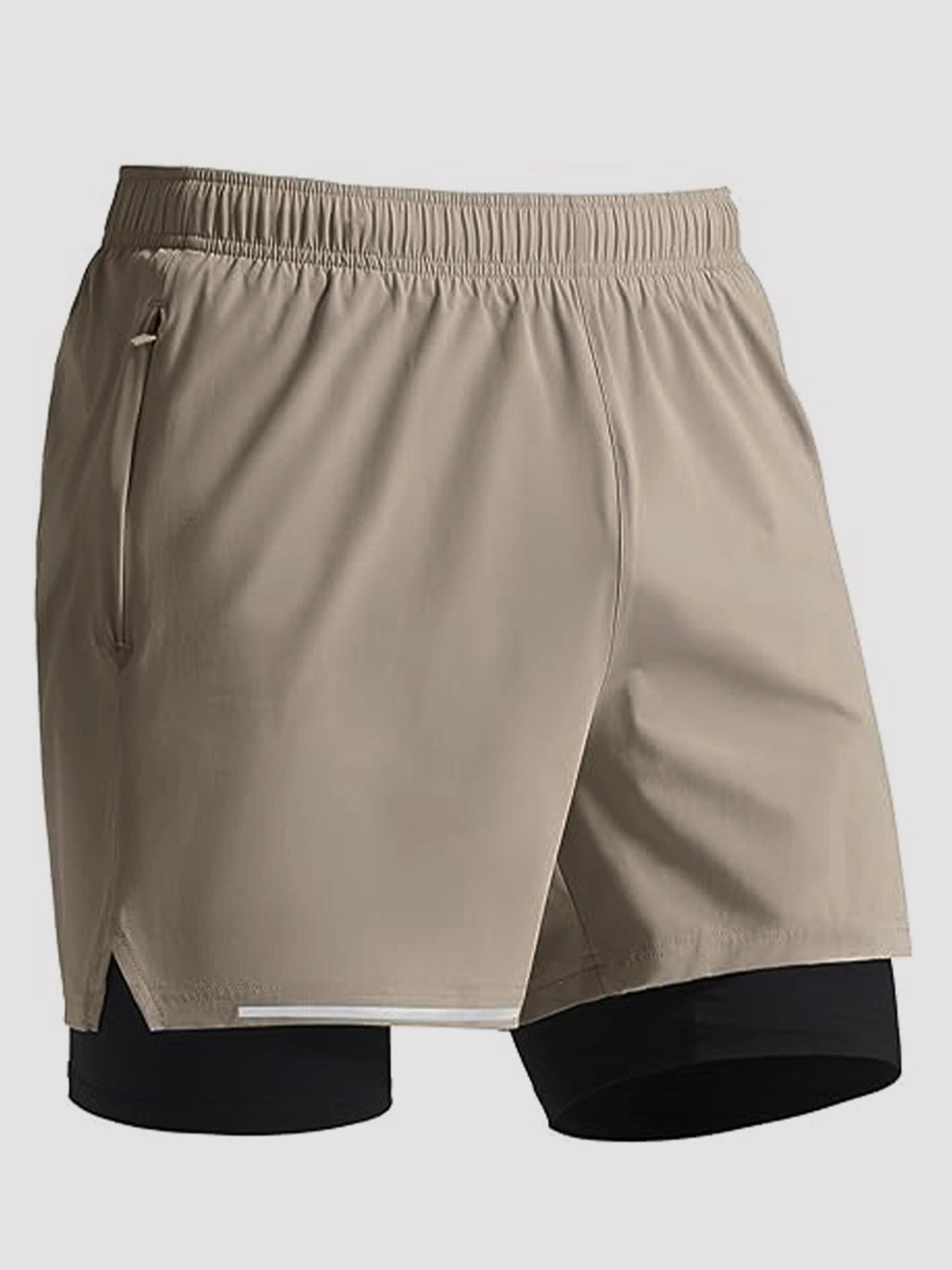 Men's 5‘’ 2-in-1 Running Shorts with Zipper Pockets