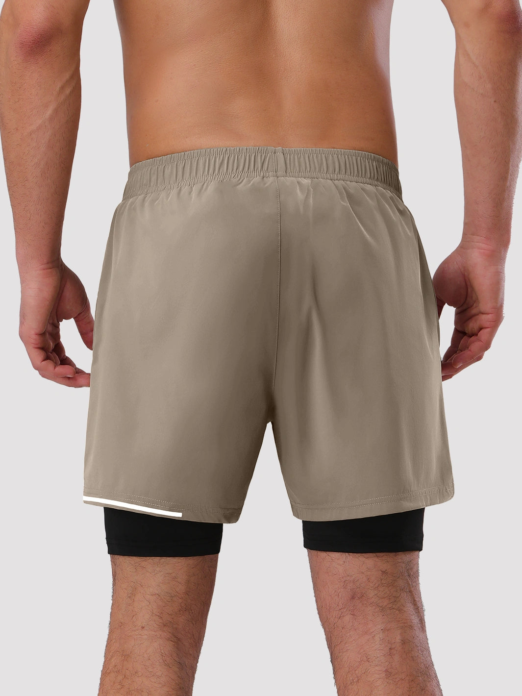 Men's 5‘’ 2-in-1 Running Shorts with Zipper Pockets