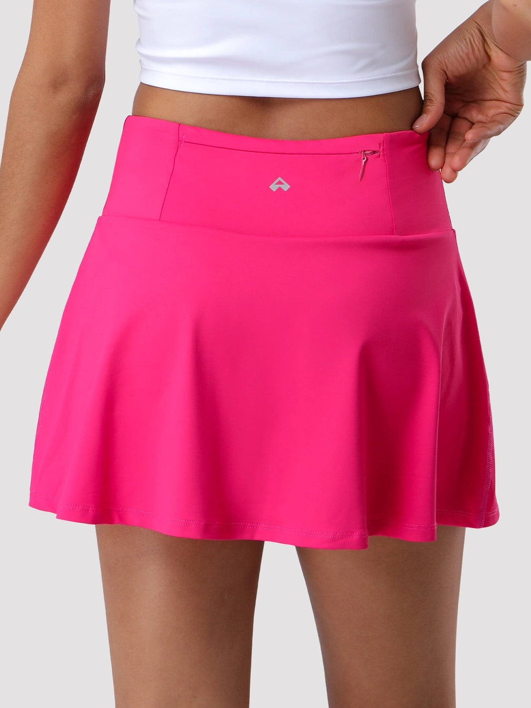 Women's UPF 50+ High-Waist Tennis Skirt with Built-In Shorts