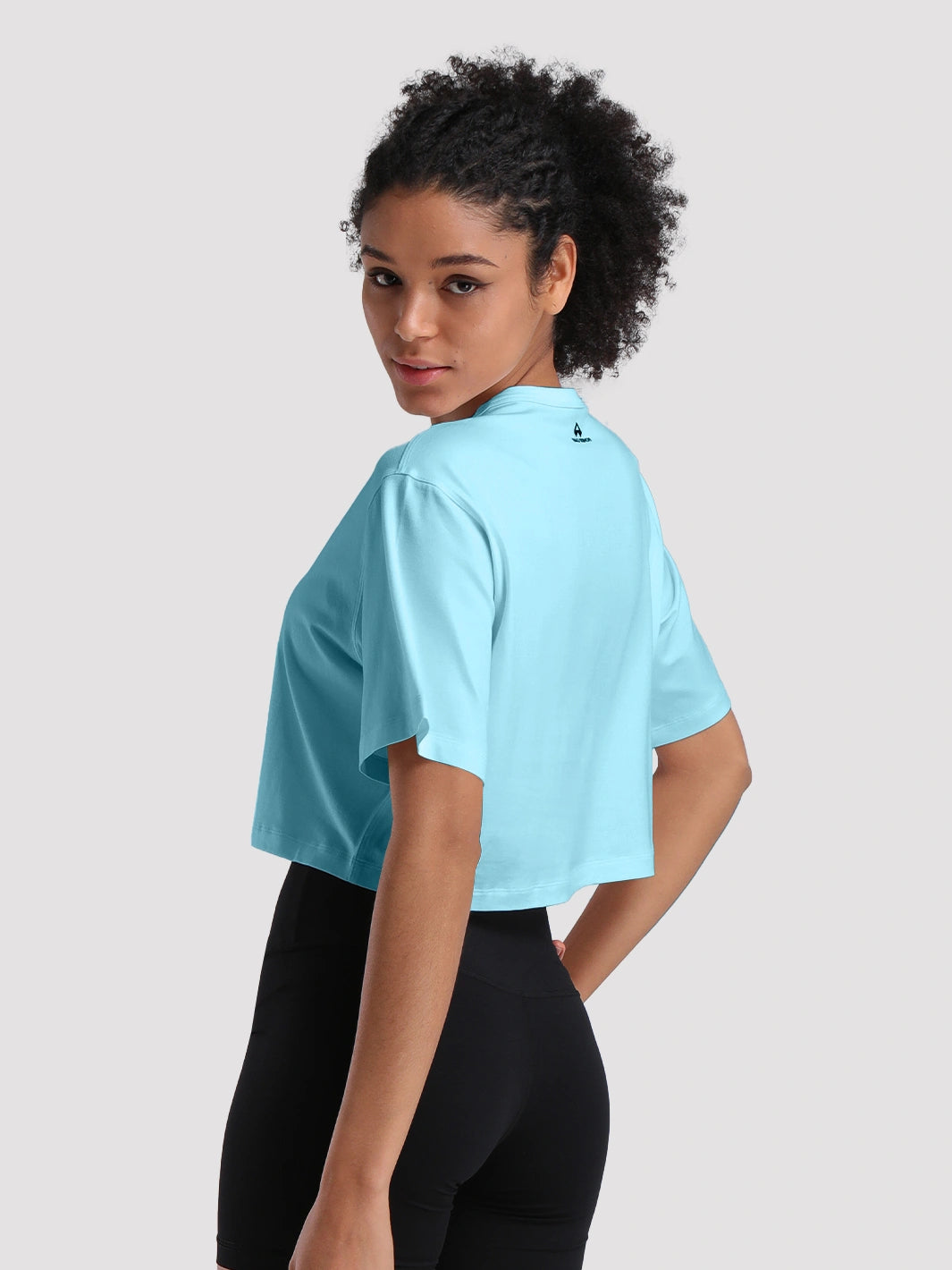 Damen Oversized Crop Sport-T-Shirt