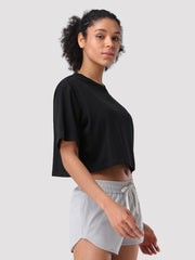 Women's Oversized Crop Workout Tee PIONEER CAMP
