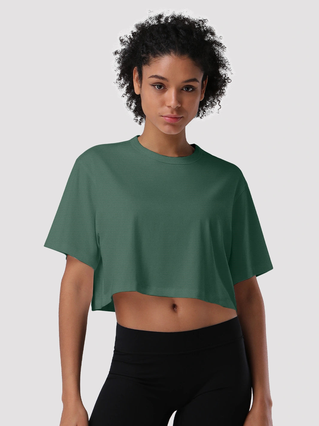 Damen Oversized Crop Sport-T-Shirt