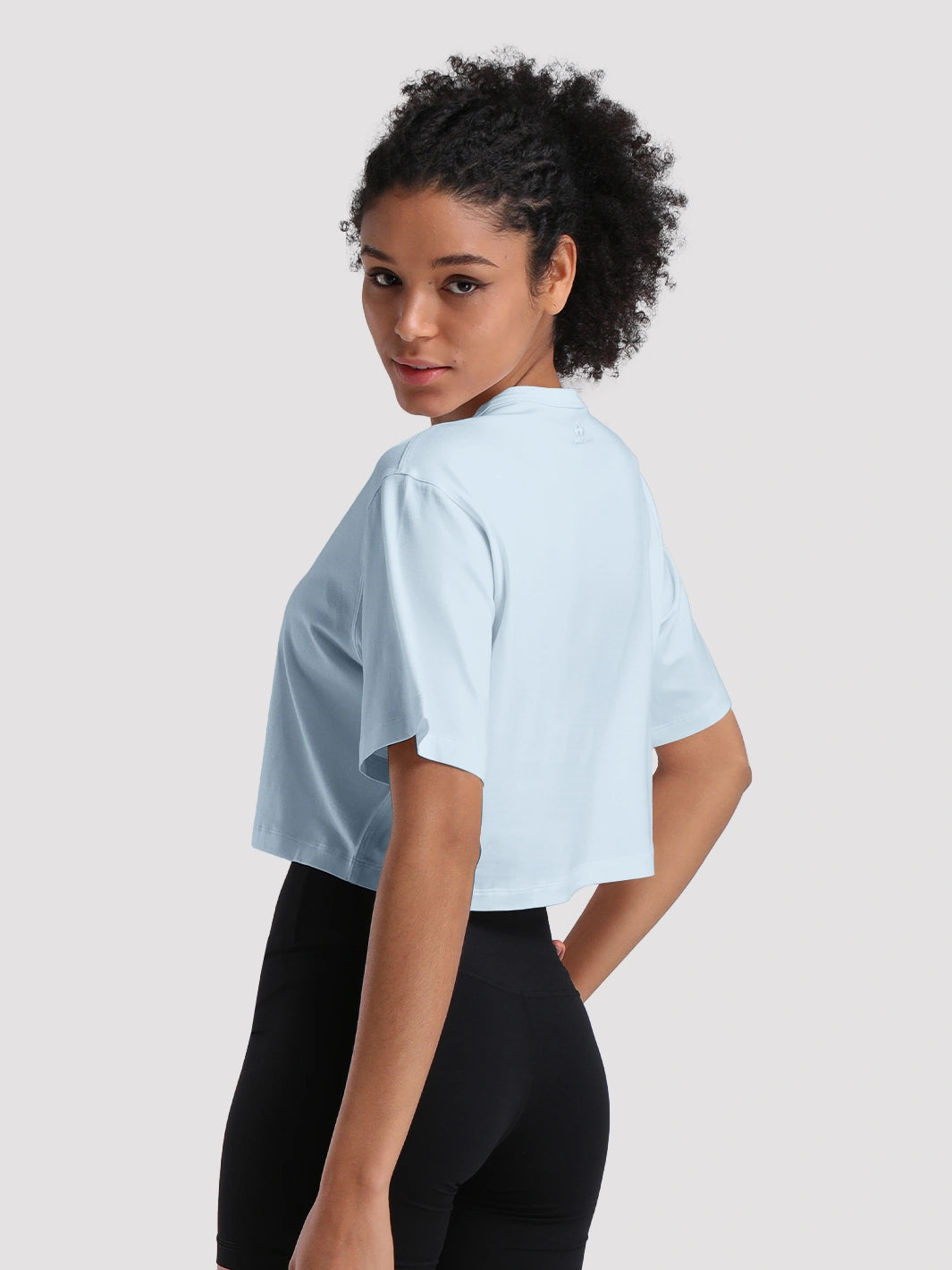 Damen Oversized Crop Sport-T-Shirt