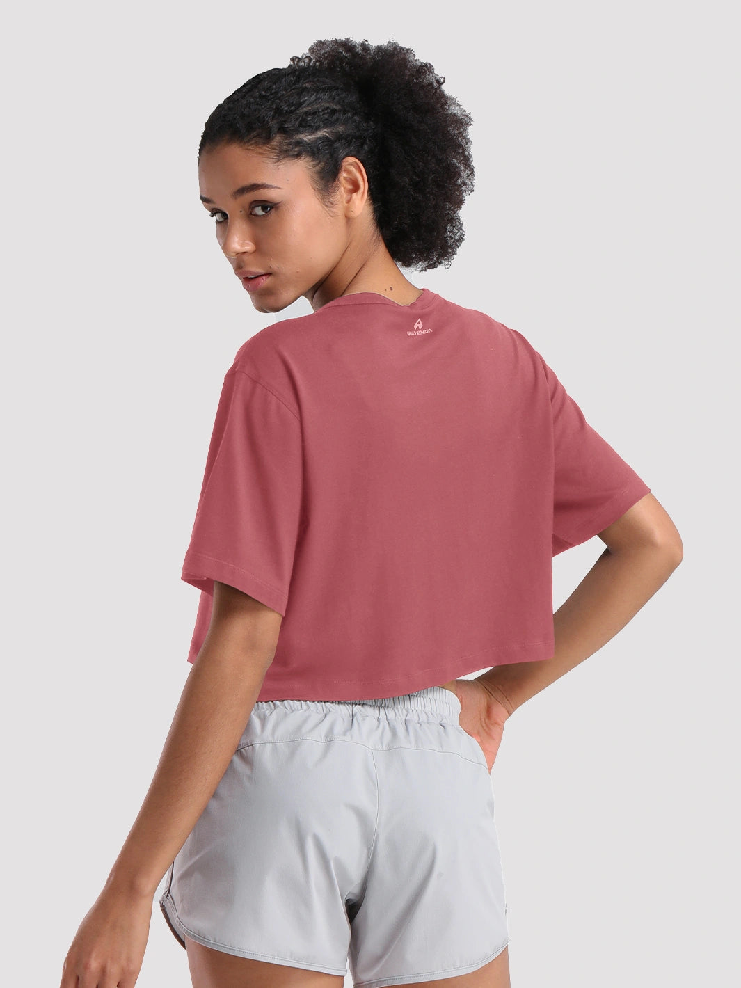 Damen Oversized Crop Sport-T-Shirt