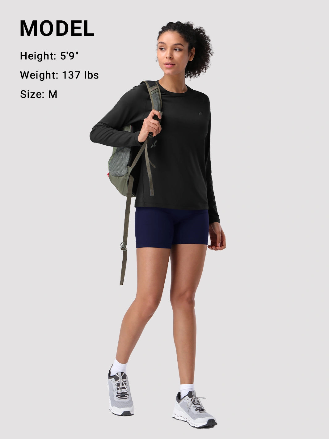 Damen UPF 50+ Langarm-Sonnenschutzshirt